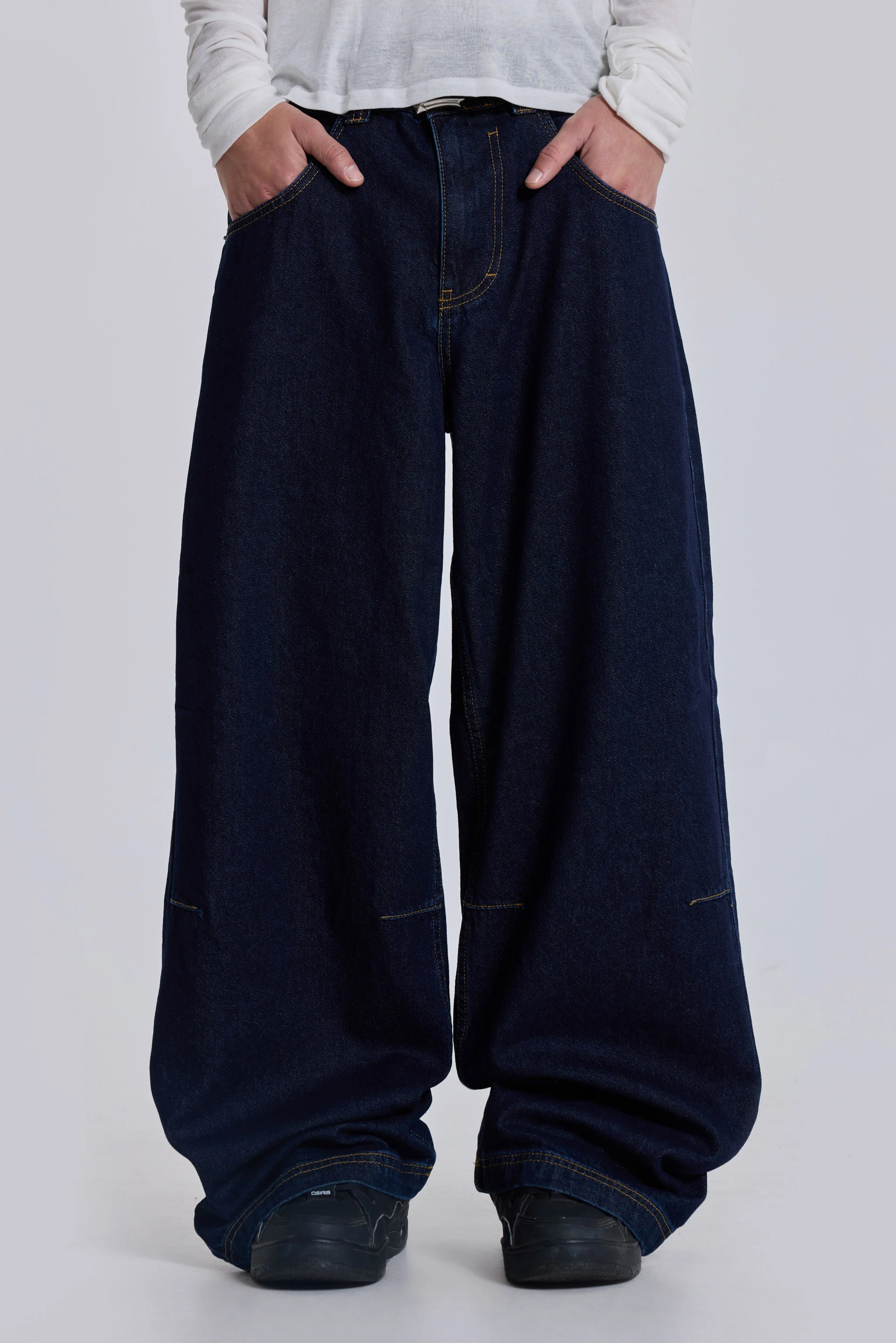 Indigo Low Rise Colossus Baggy Jeans 1 Indigo Low Rise Colossus Baggy Jeans