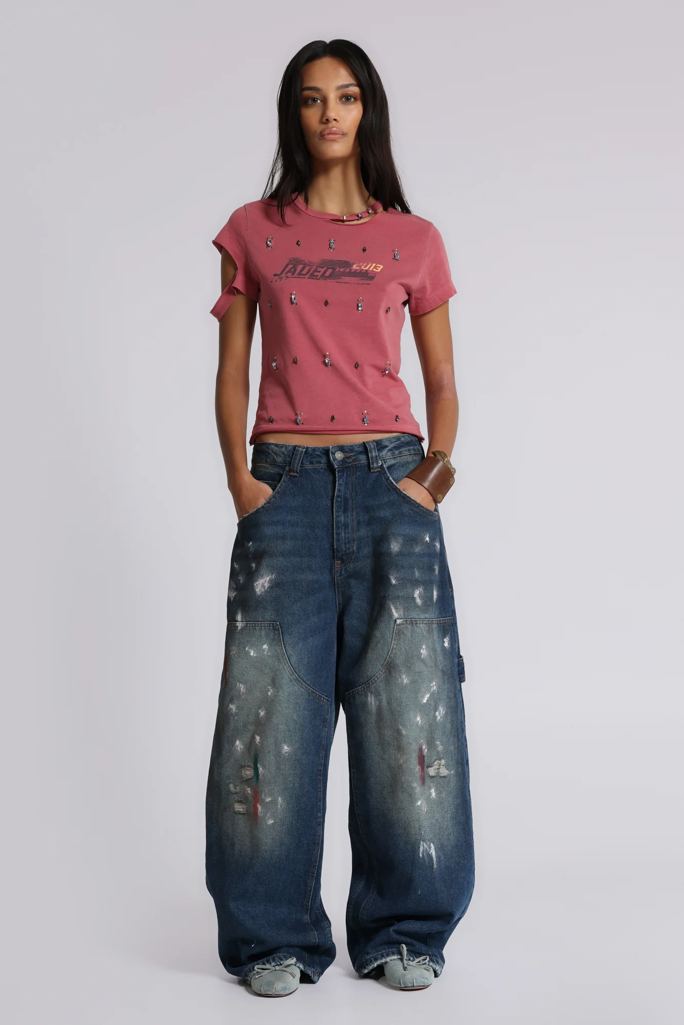 Splatter Cinch Carpenter Jeans 1 Splatter Cinch Carpenter Jeans