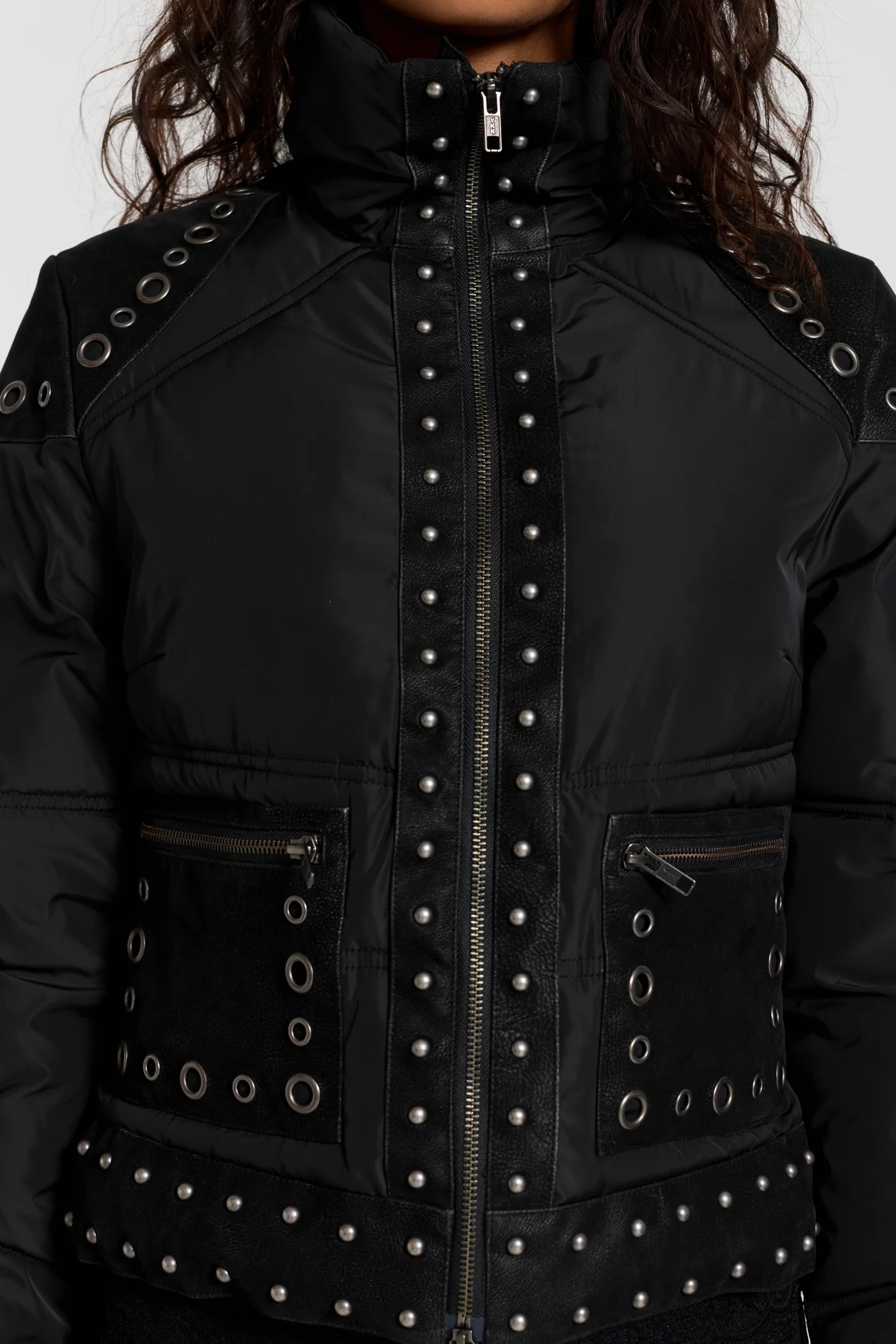 Stormie Studded Fitted Puffer Jacket 10 Stormie Studded Fitted Puffer Jacket