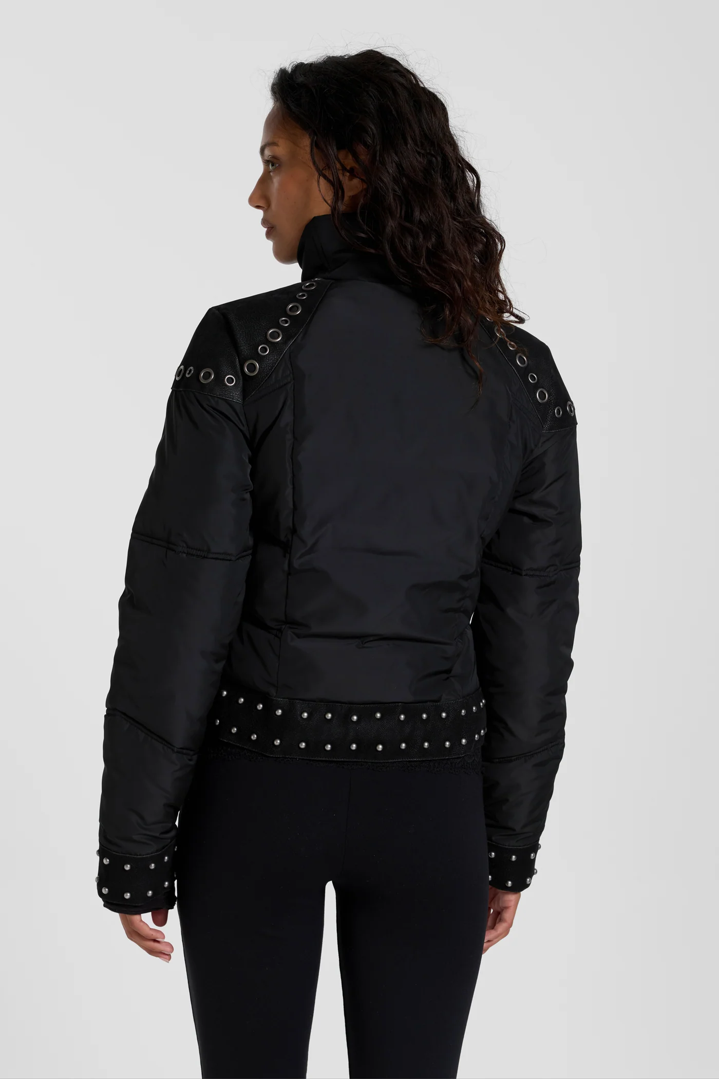 Stormie Studded Fitted Puffer Jacket 12 Stormie Studded Fitted Puffer Jacket