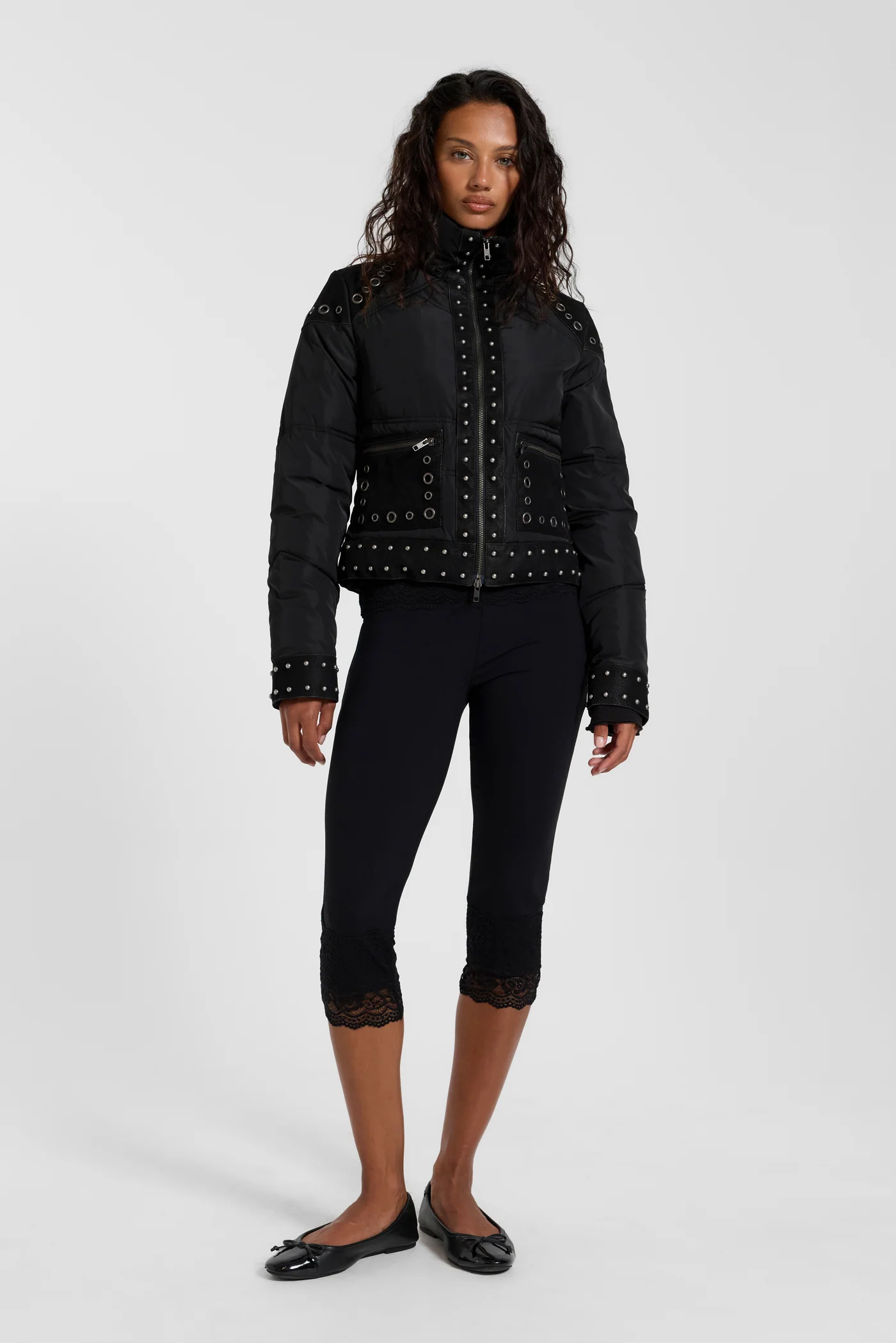 Stormie Studded Fitted Puffer Jacket 7 Stormie Studded Fitted Puffer Jacket