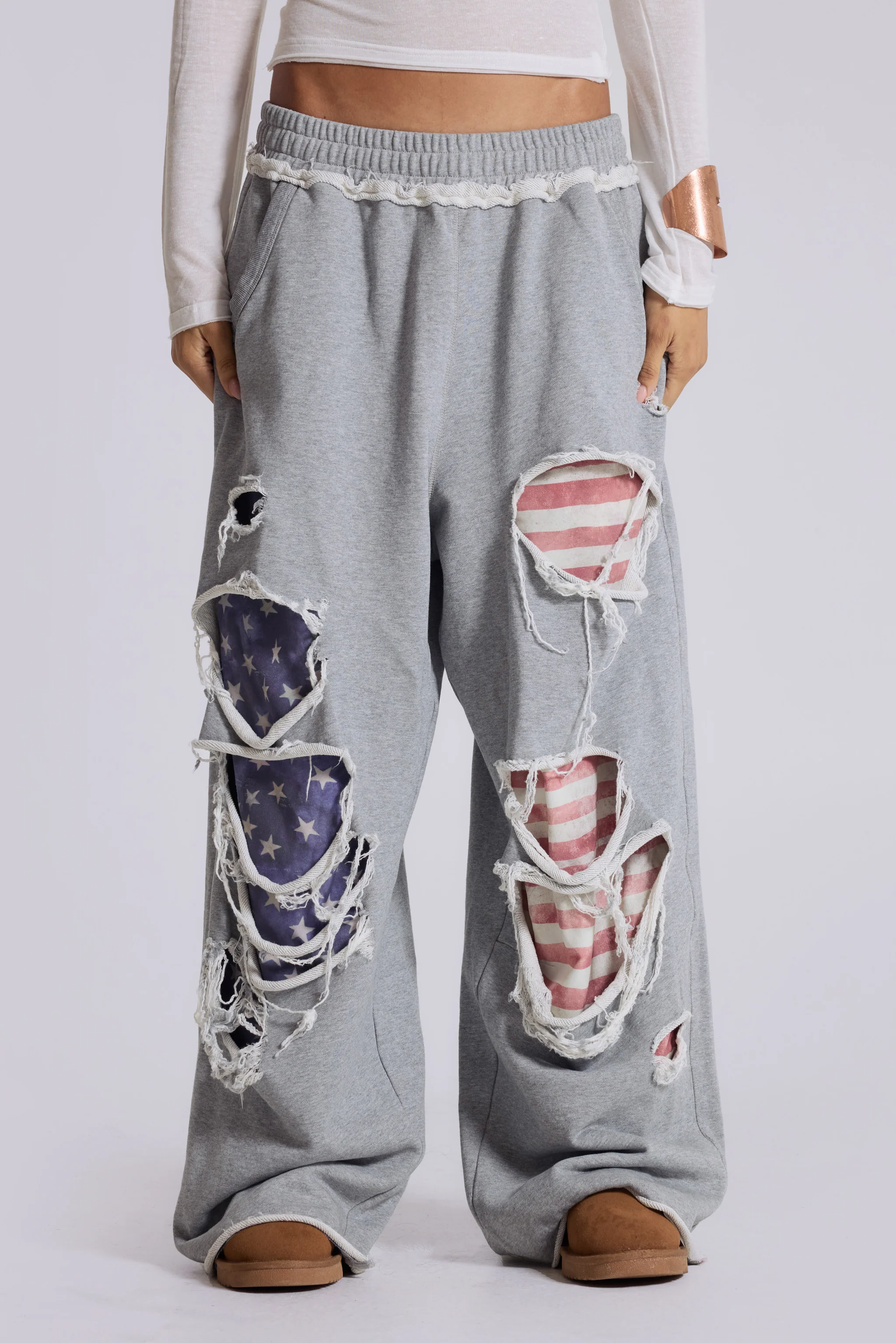 Stars and Stripes Distressed Monster Joggers 1 Stars and Stripes Distressed Monster Joggers
