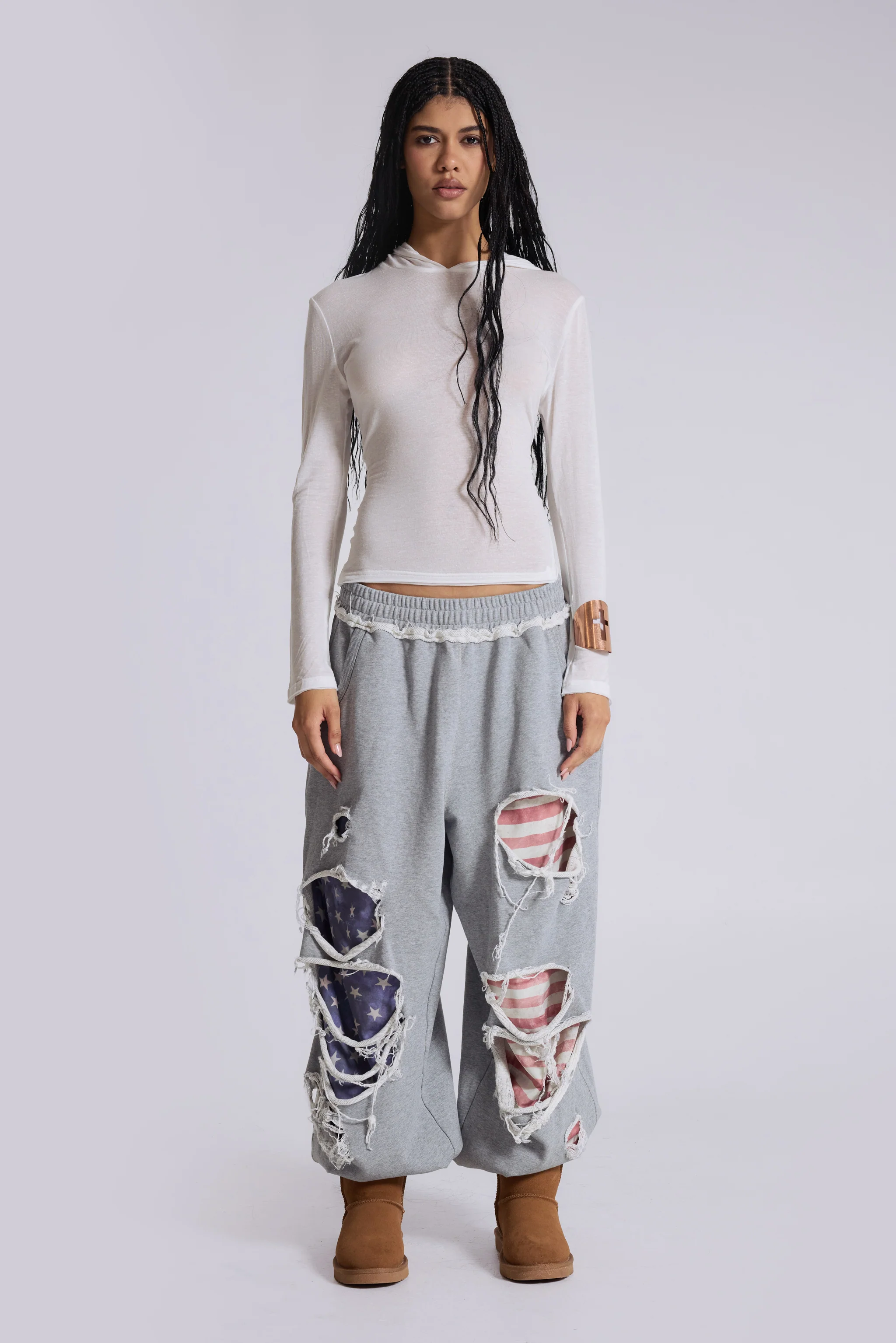 Stars and Stripes Distressed Monster Joggers 2 Stars and Stripes Distressed Monster Joggers