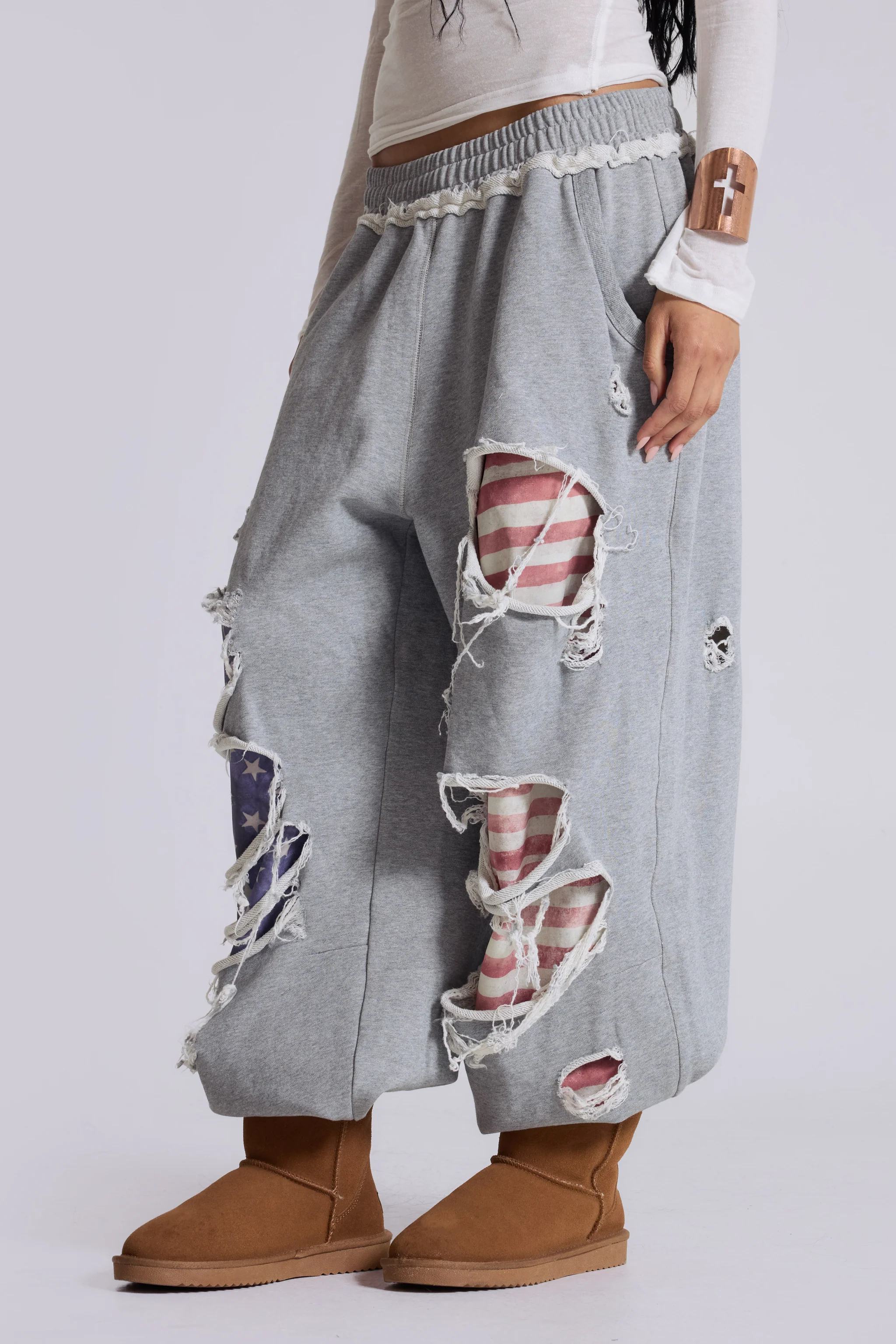 Stars and Stripes Distressed Monster Joggers 4 Stars and Stripes Distressed Monster Joggers