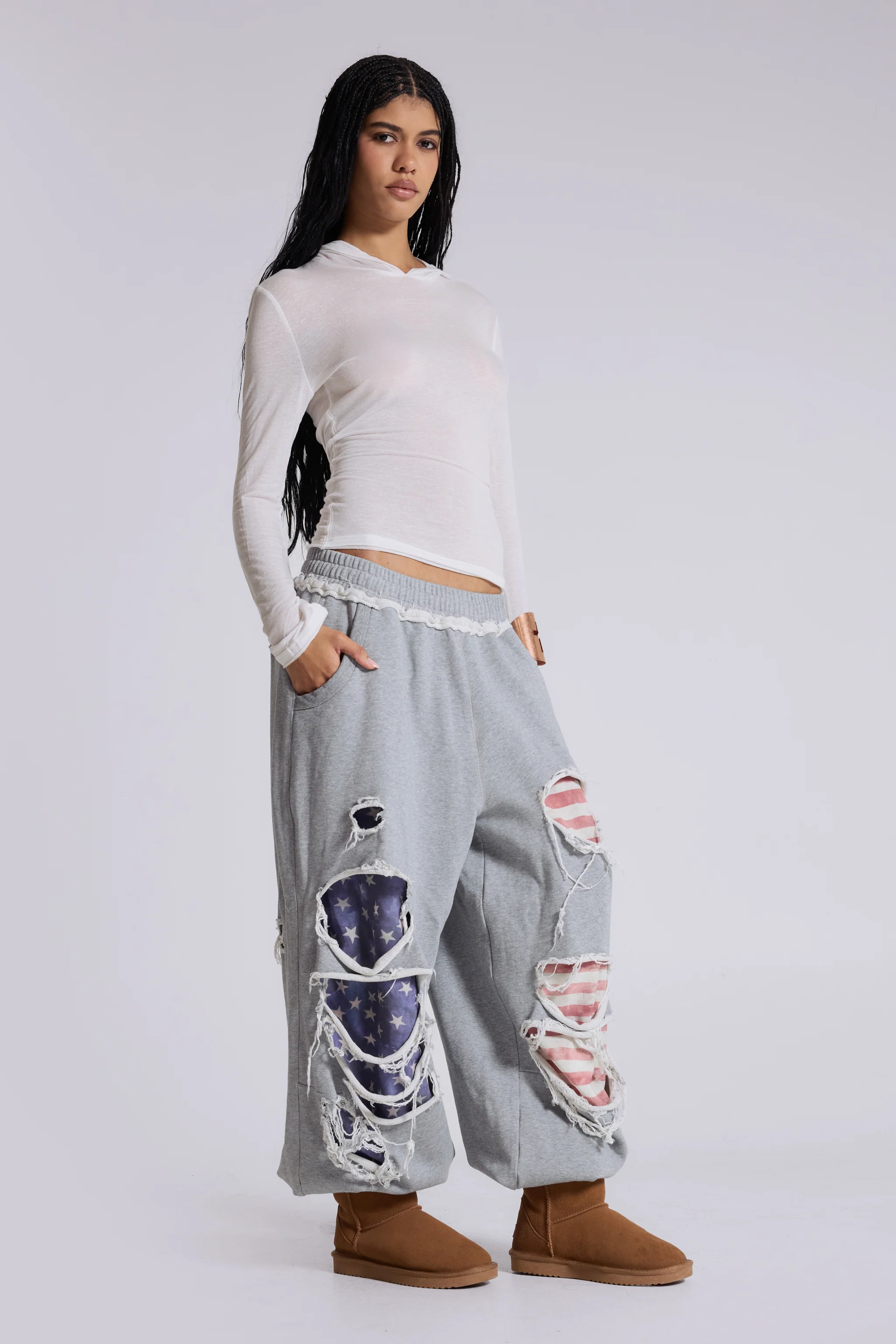 Stars and Stripes Distressed Monster Joggers 8 Stars and Stripes Distressed Monster Joggers