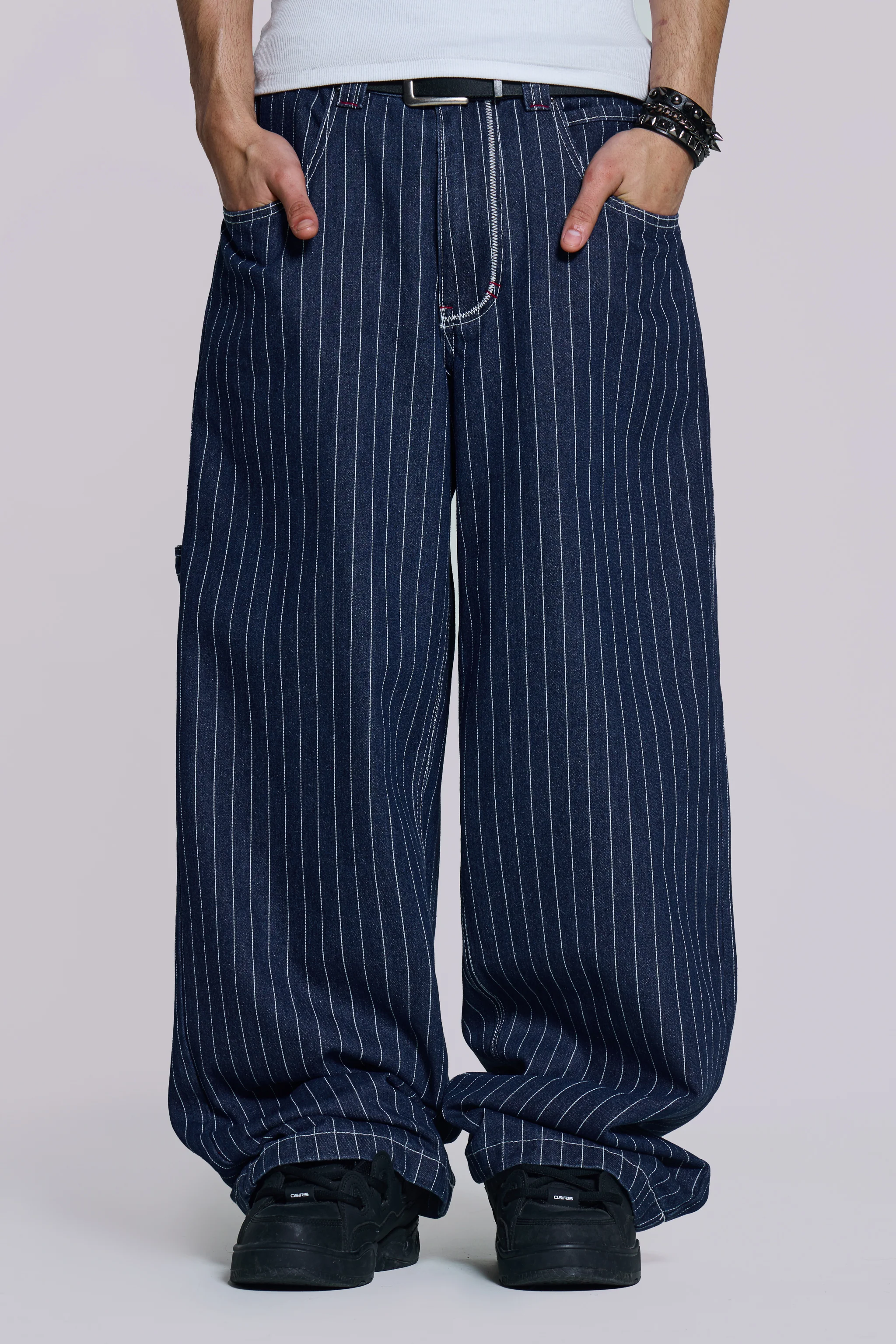Navy Ollie Pinstripe XL Colossus Jeans 1 Navy Ollie Pinstripe XL Colossus Jeans