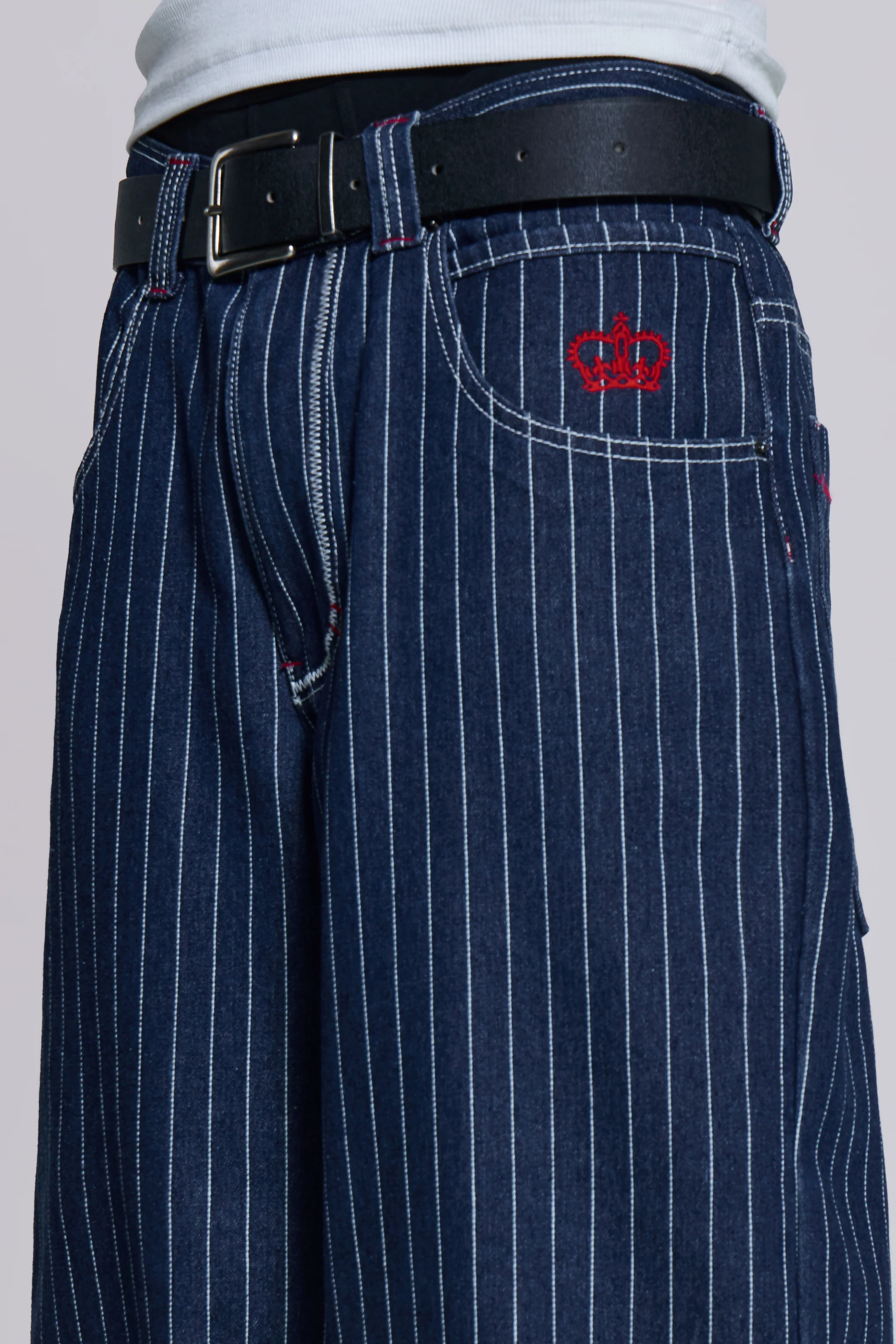 Navy Ollie Pinstripe XL Colossus Jeans 3 Navy Ollie Pinstripe XL Colossus Jeans