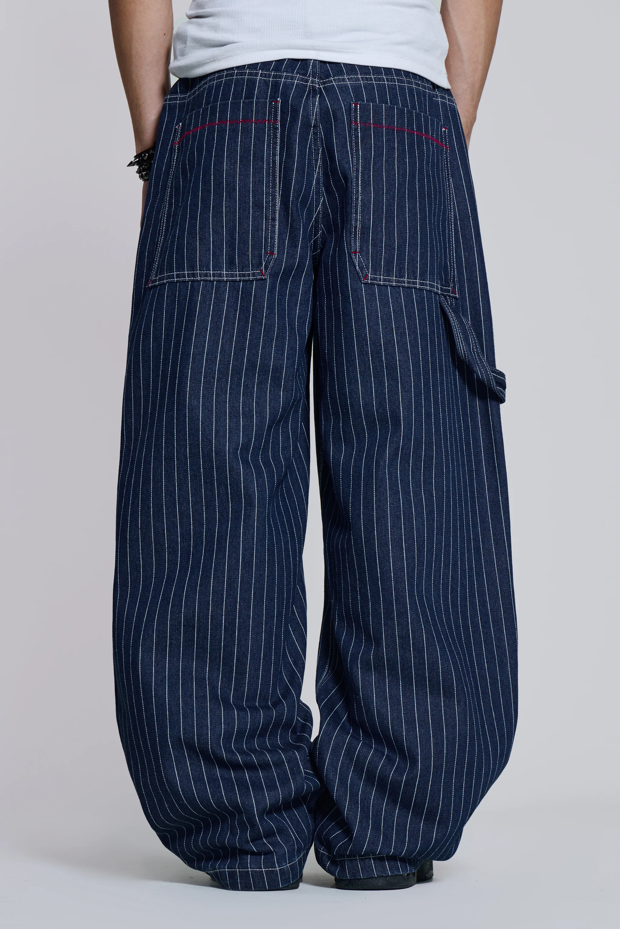 Navy Ollie Pinstripe XL Colossus Jeans 4 Navy Ollie Pinstripe XL Colossus Jeans