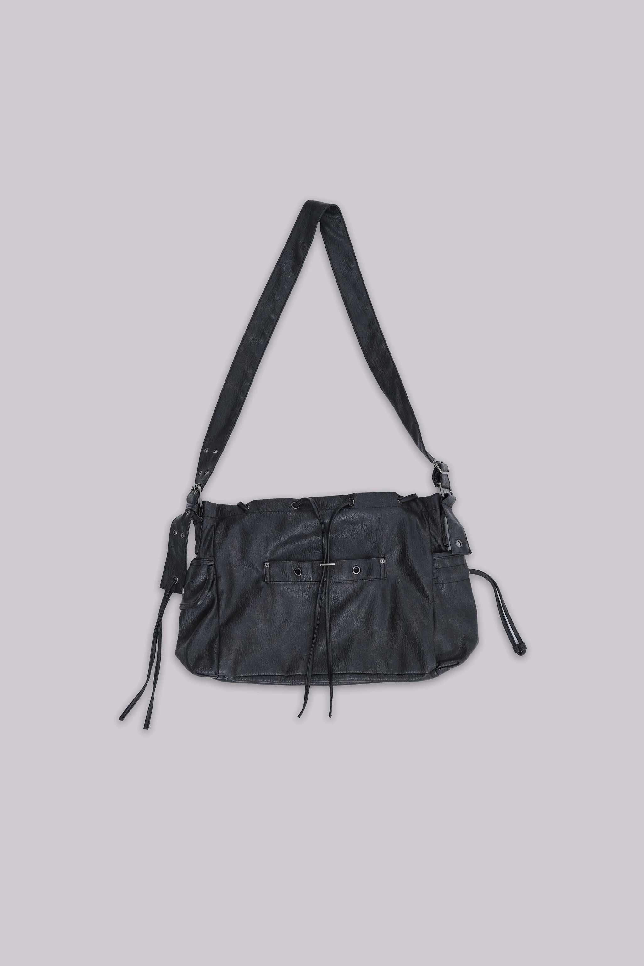 Faux Leather Utility Satchel 3 Faux Leather Utility Satchel