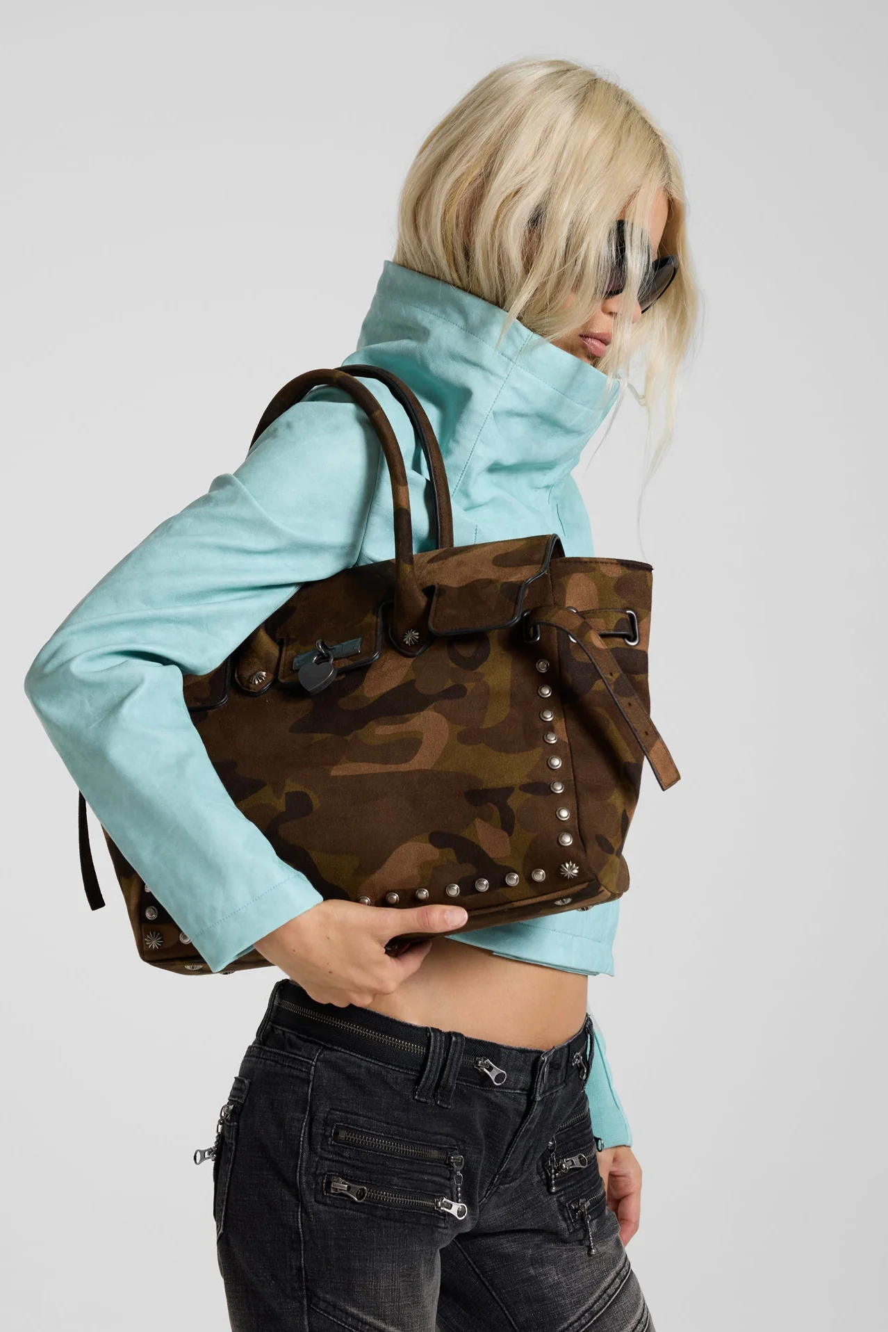 Kendra Camo PU Suede Bag 2 Kendra Camo PU Suede Bag