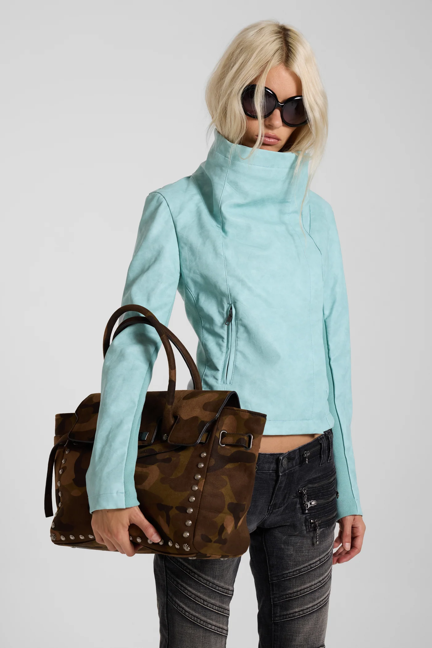 Kendra Camo PU Suede Bag 4 Kendra Camo PU Suede Bag