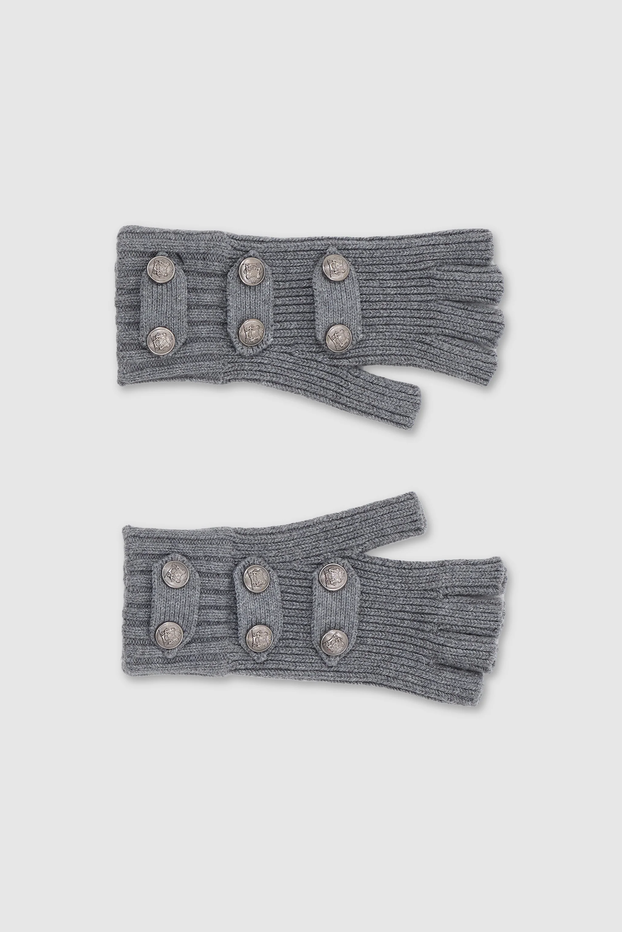 Grey Drummer Fingerless Gloves