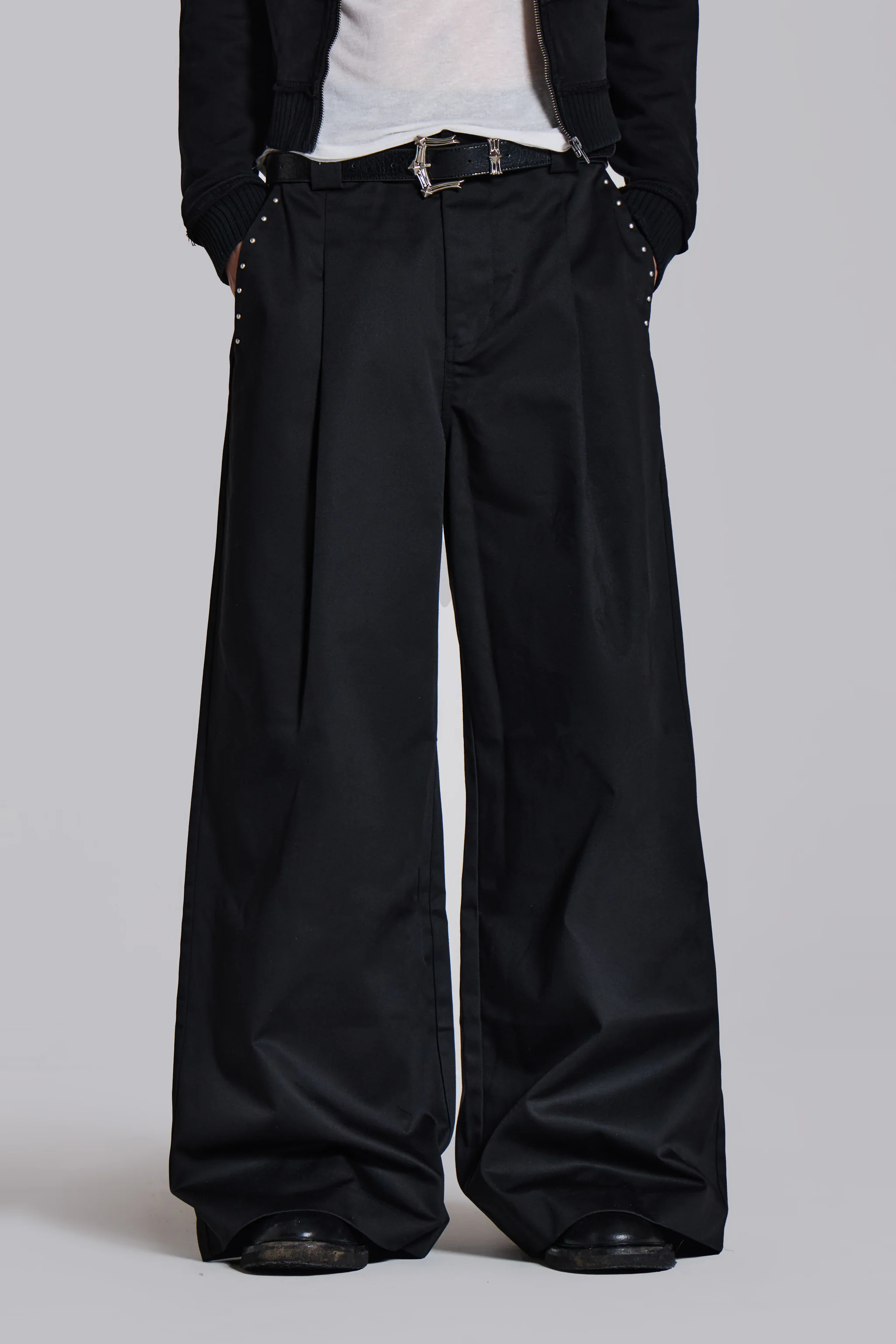 Studded Black Goliath Suit Pants