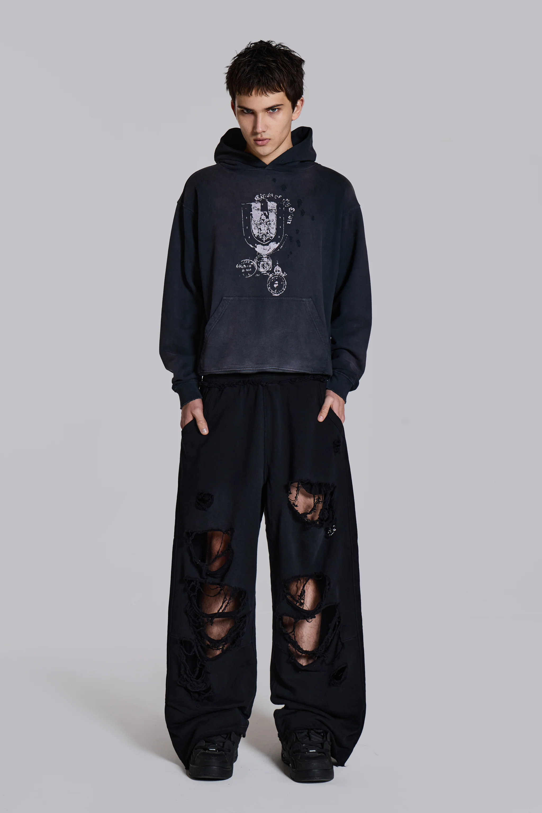 Distressed Black Baggy Monster Joggers 2 Distressed Black Baggy Monster Joggers