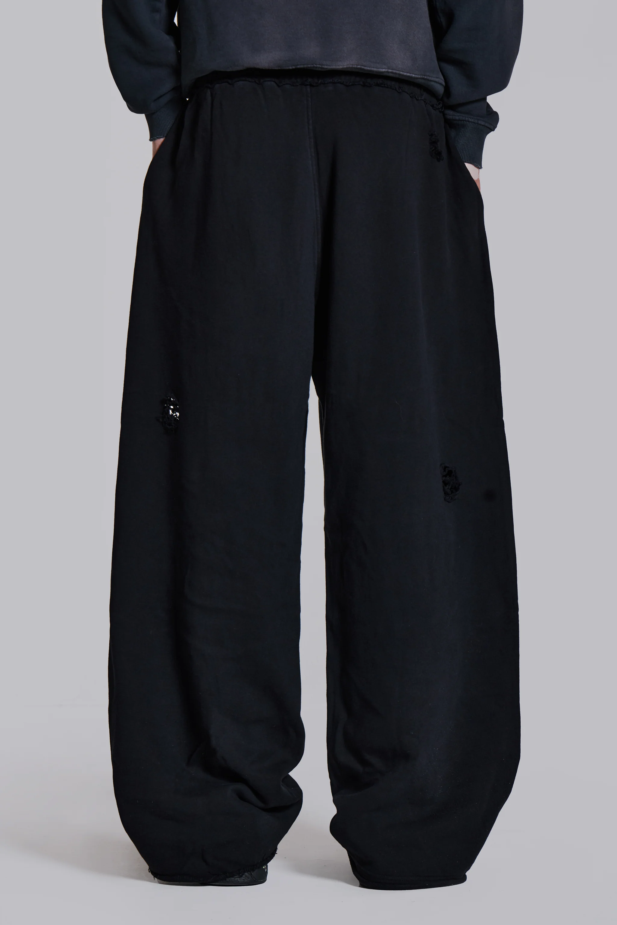 Distressed Black Baggy Monster Joggers 3 Distressed Black Baggy Monster Joggers