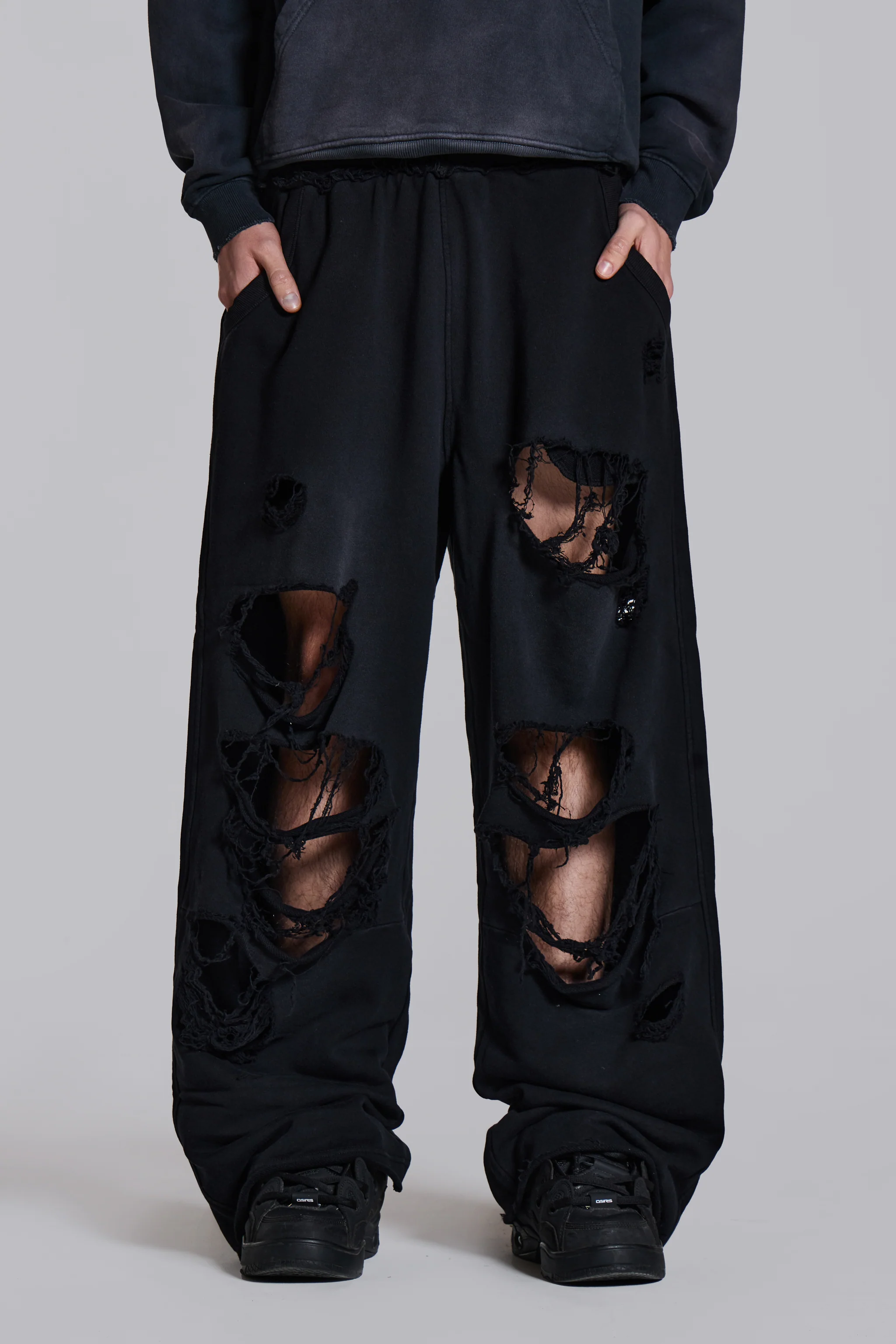 Distressed Black Baggy Monster Joggers 5 Distressed Black Baggy Monster Joggers