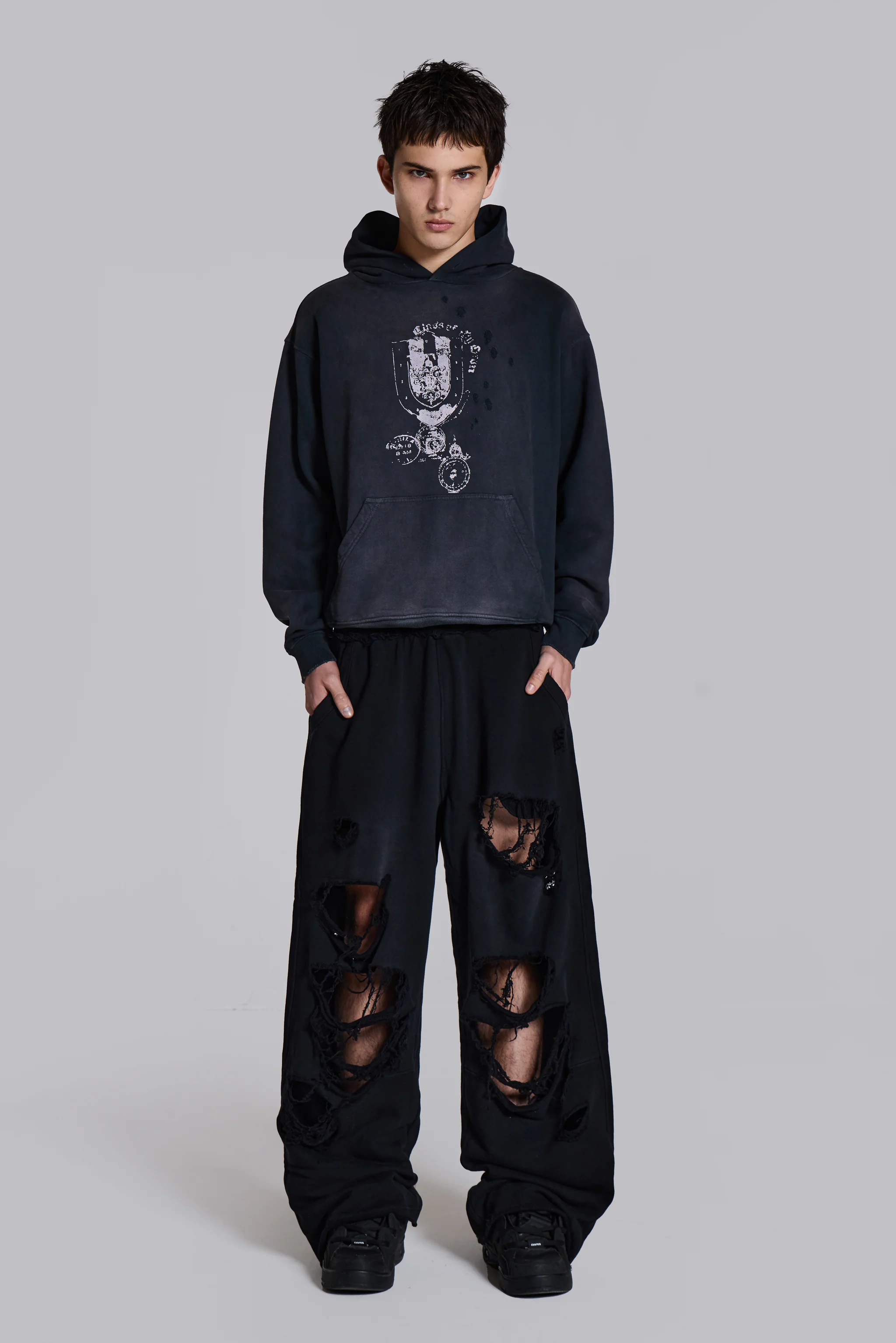 Distressed Black Baggy Monster Joggers 6 Distressed Black Baggy Monster Joggers
