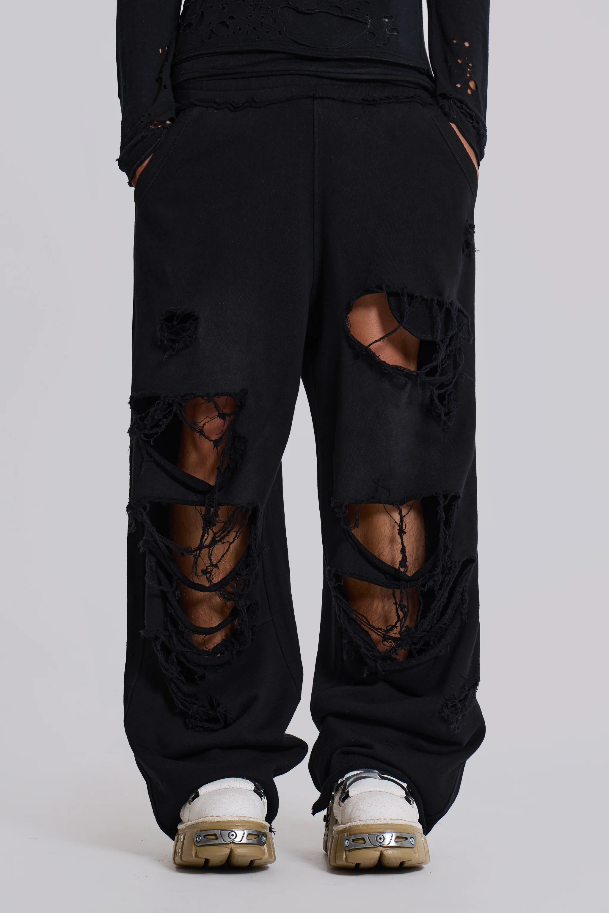 Distressed Black Baggy Monster Joggers 7 Distressed Black Baggy Monster Joggers