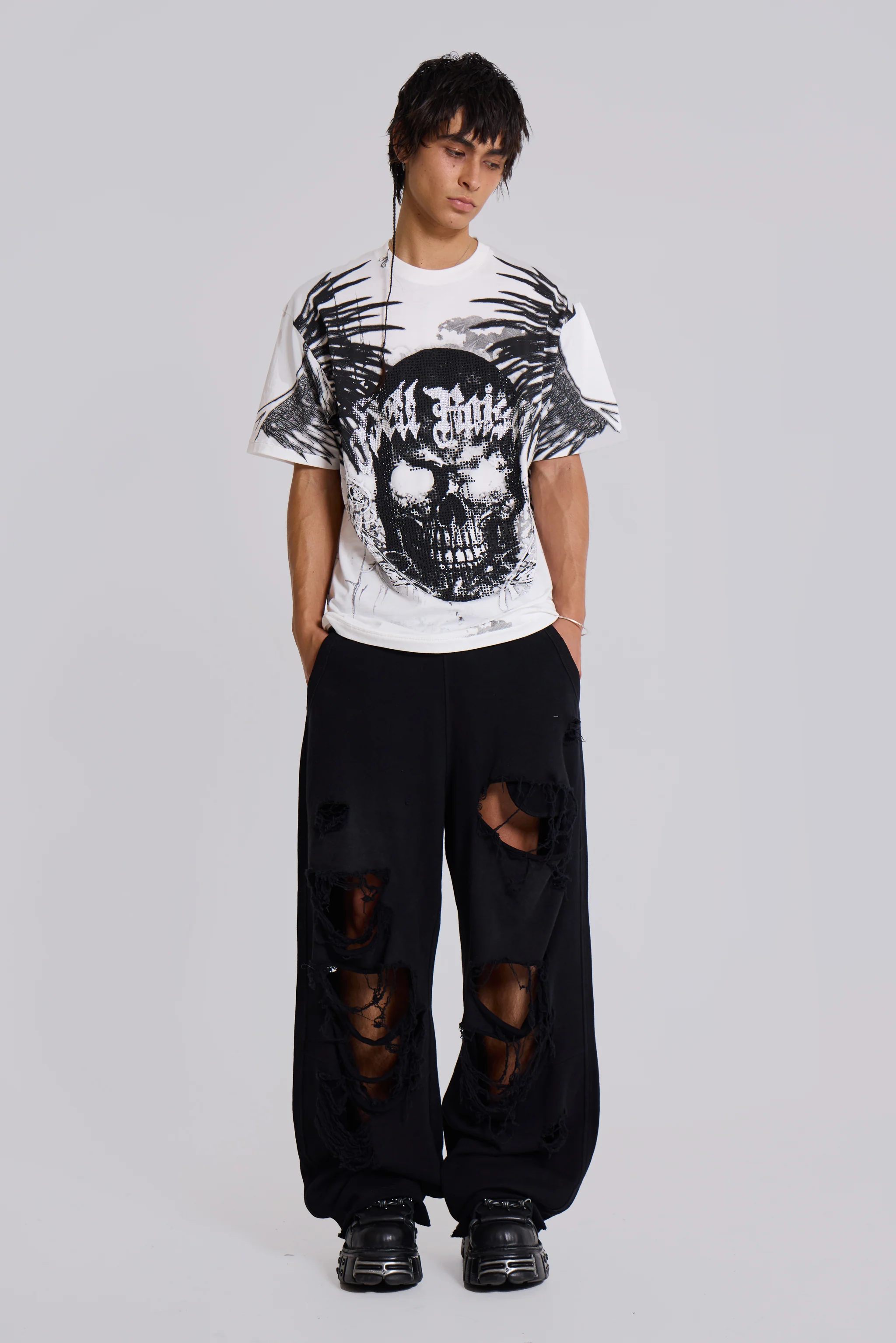 Distressed Black Baggy Monster Joggers 8 Distressed Black Baggy Monster Joggers