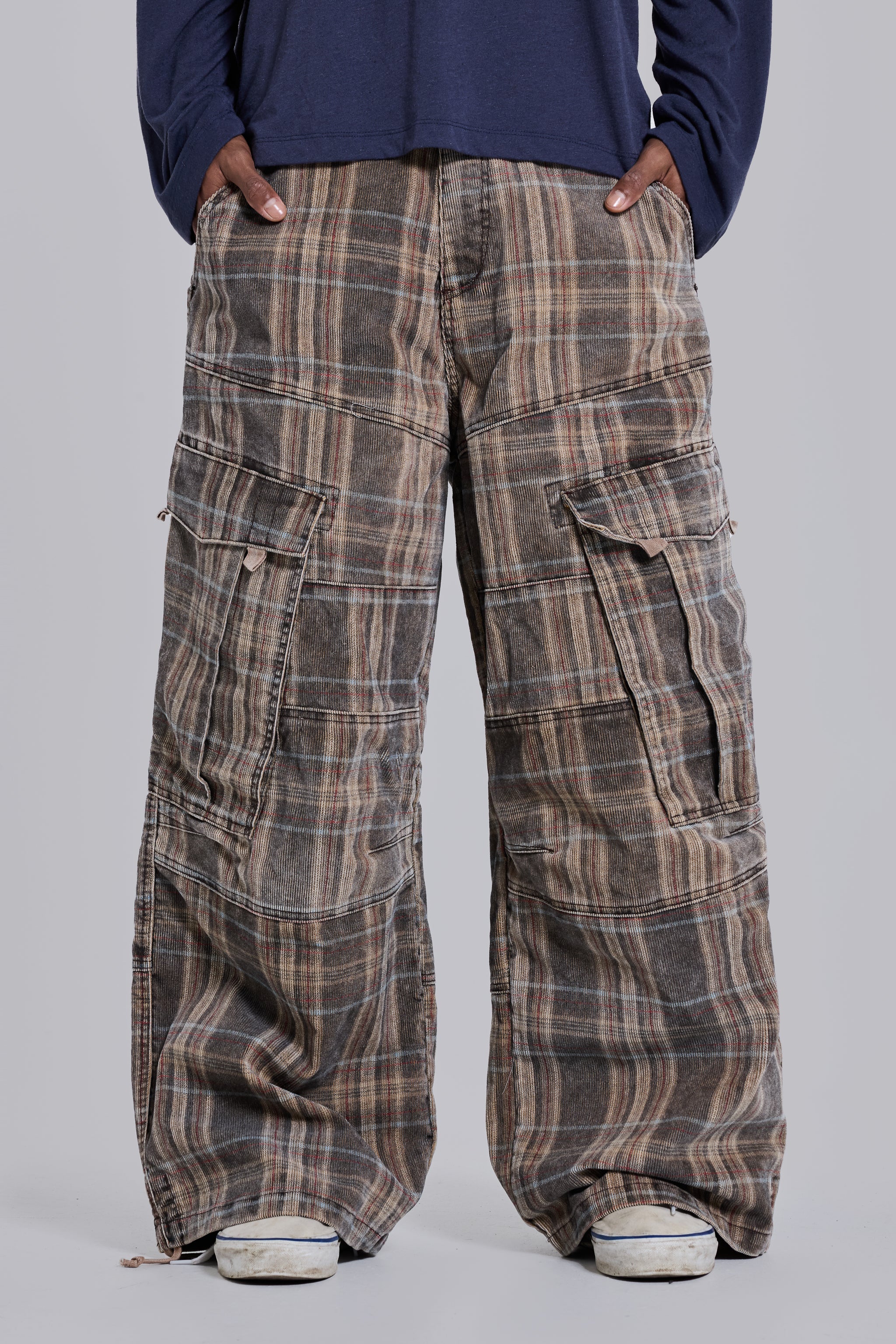 Brown Check Cadet Cargos 3 Brown Check Cadet Cargos