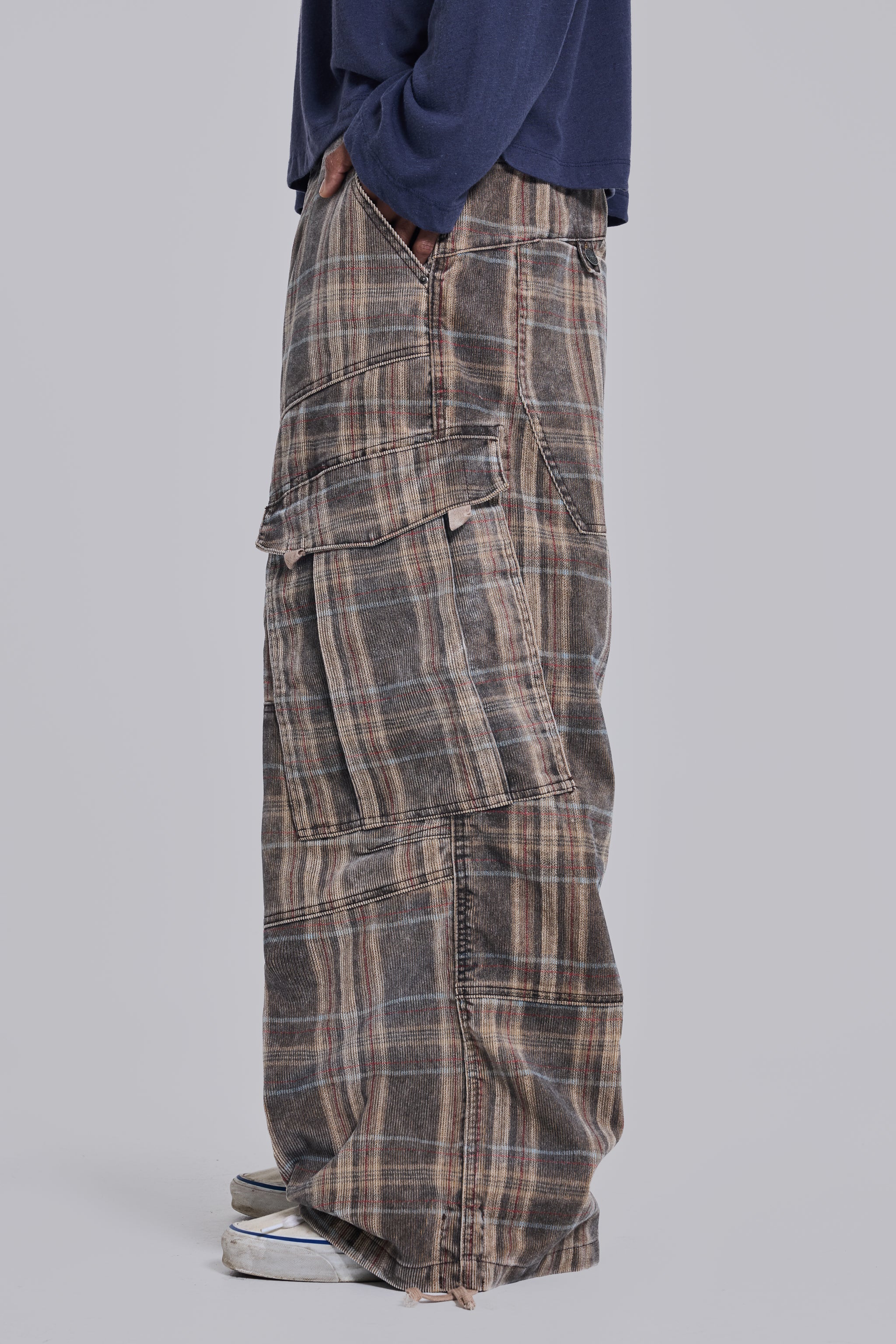 Brown Check Cadet Cargos 7 Brown Check Cadet Cargos