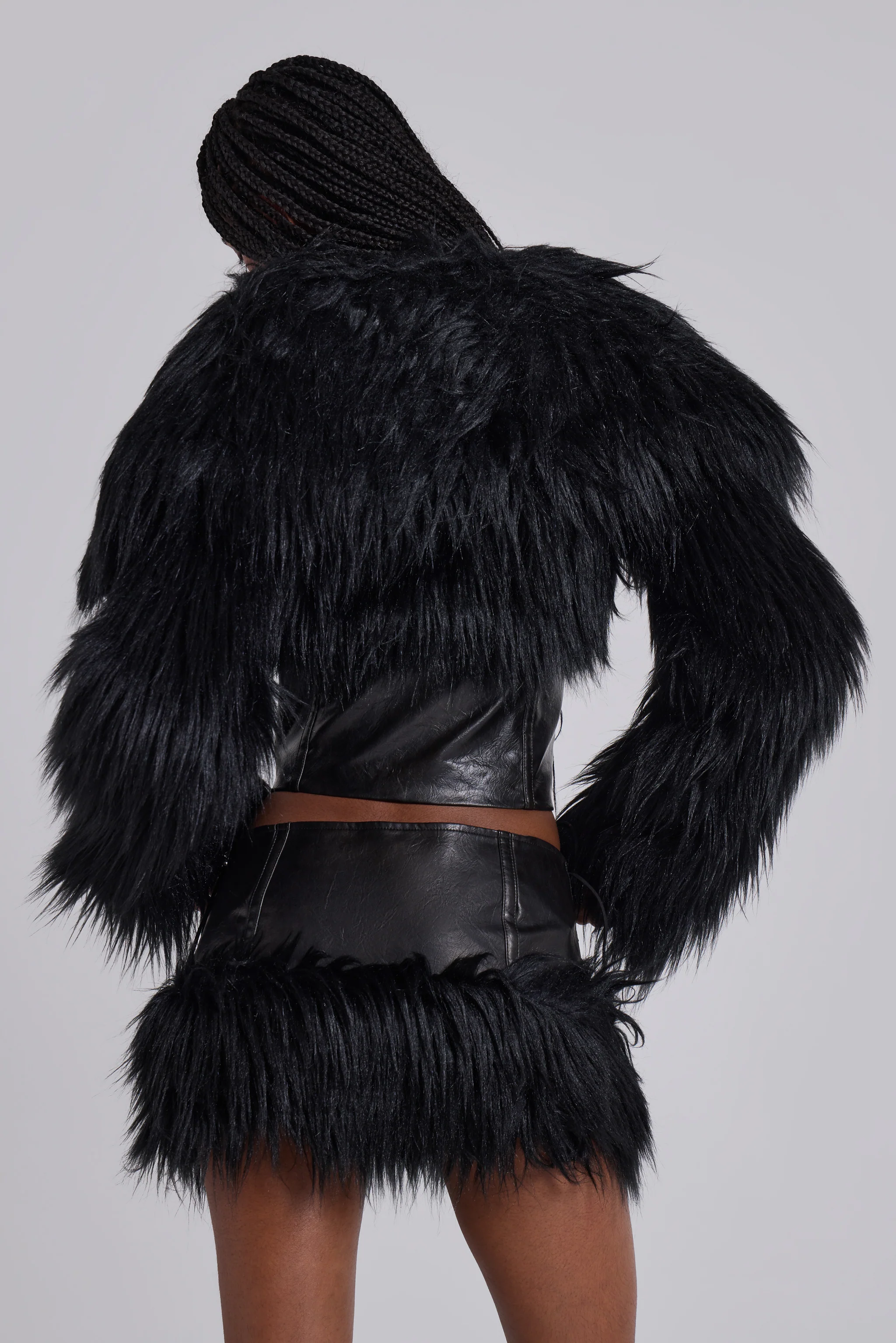 Viera Faux Fur and Leather Jacket 3 Viera Faux Fur and Leather Jacket