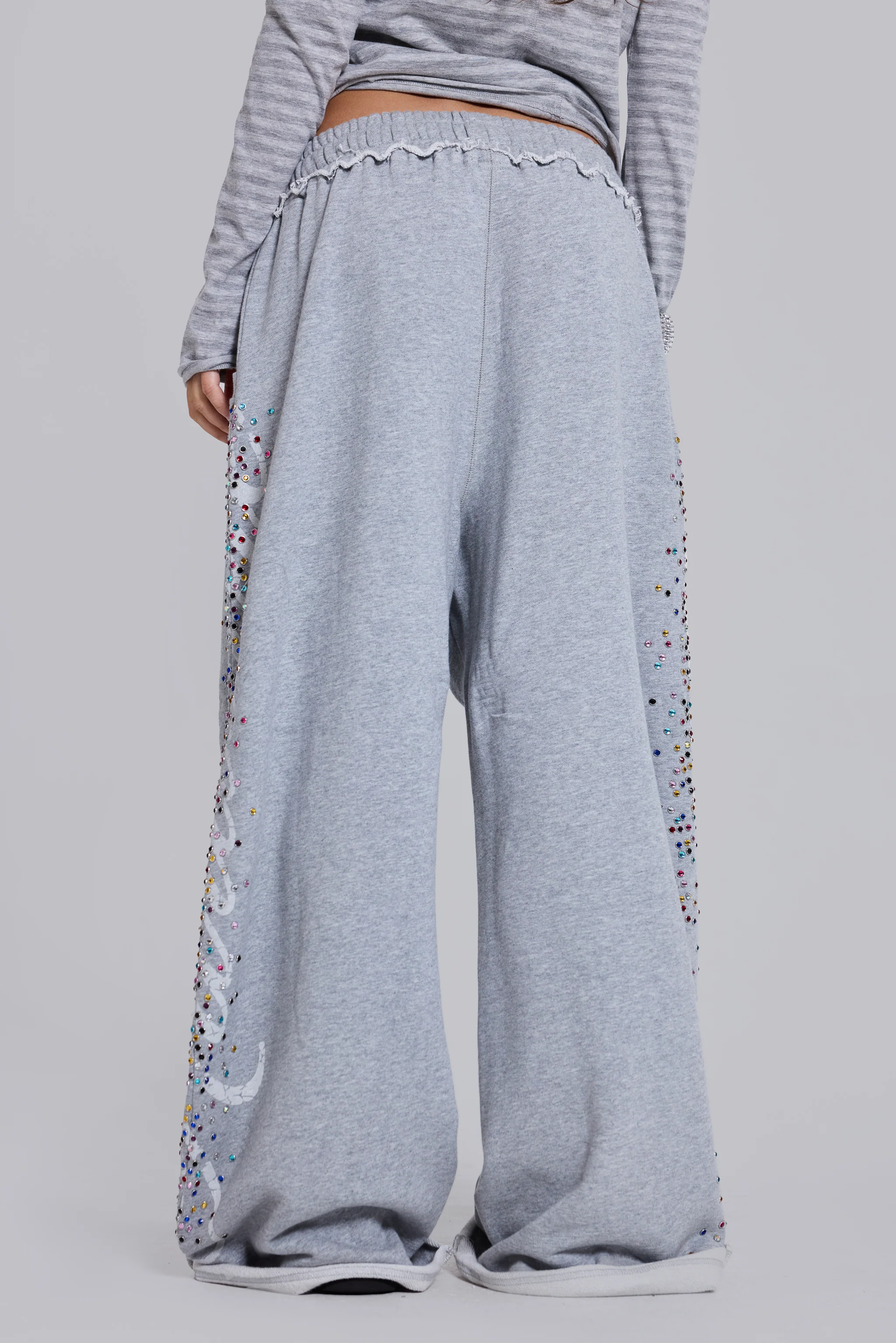 Grey Marl Hardcore Jewel Monster Joggers 6 Grey Marl Hardcore Jewel Monster Joggers