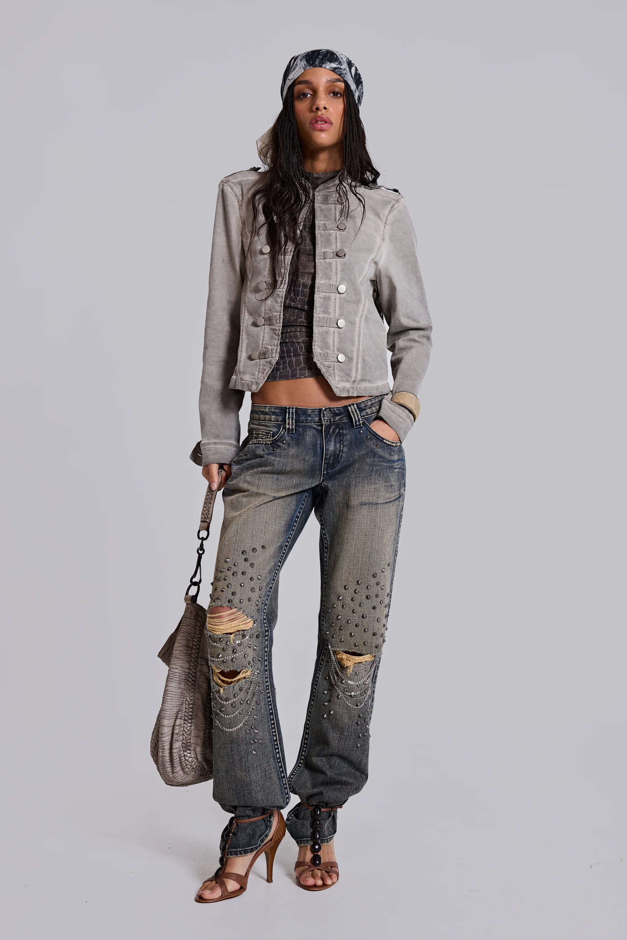 Solna Chain Low Rise Bootcut Jeans 1 Solna Chain Low Rise Bootcut Jeans