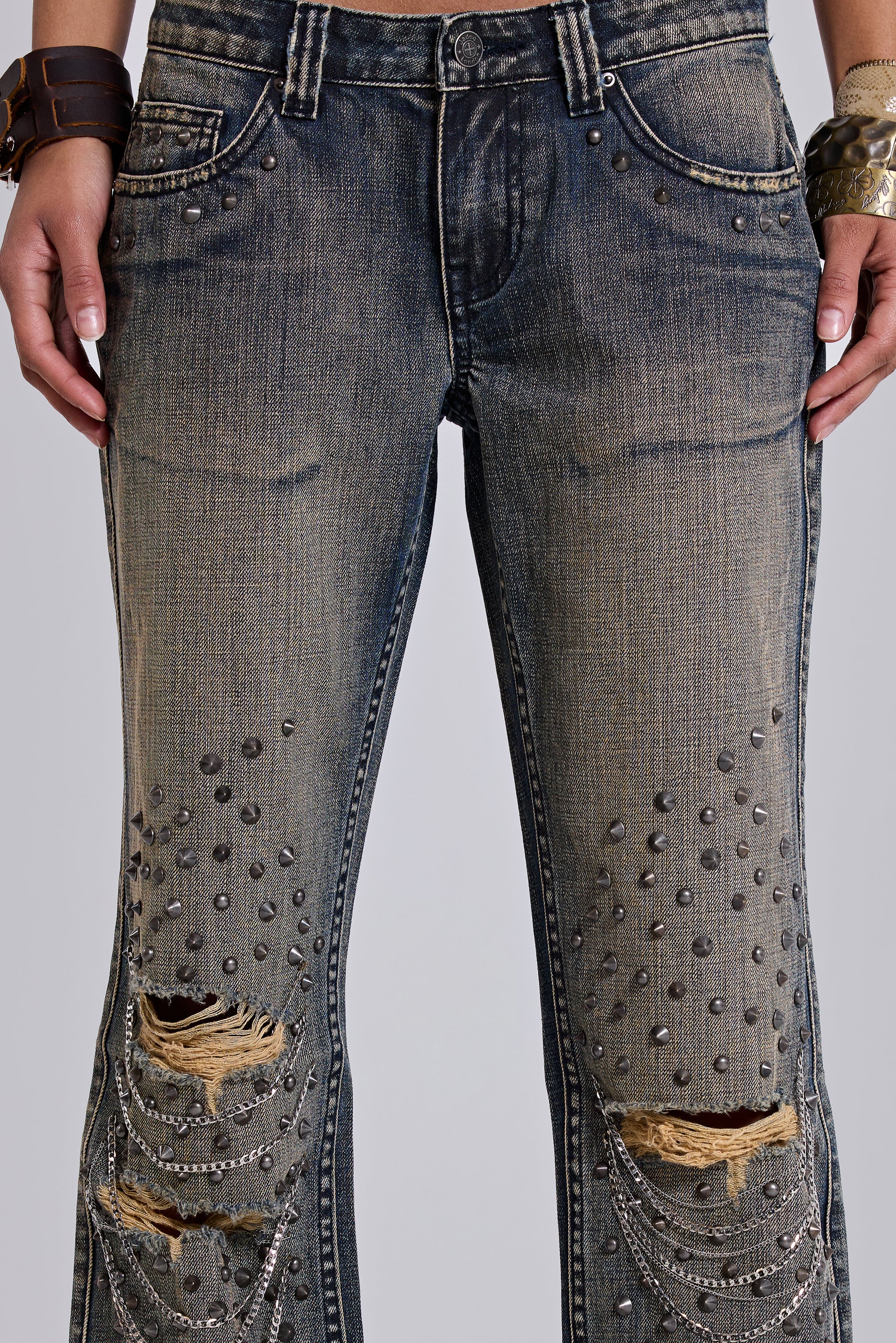 Solna Chain Low Rise Bootcut Jeans 2 Solna Chain Low Rise Bootcut Jeans