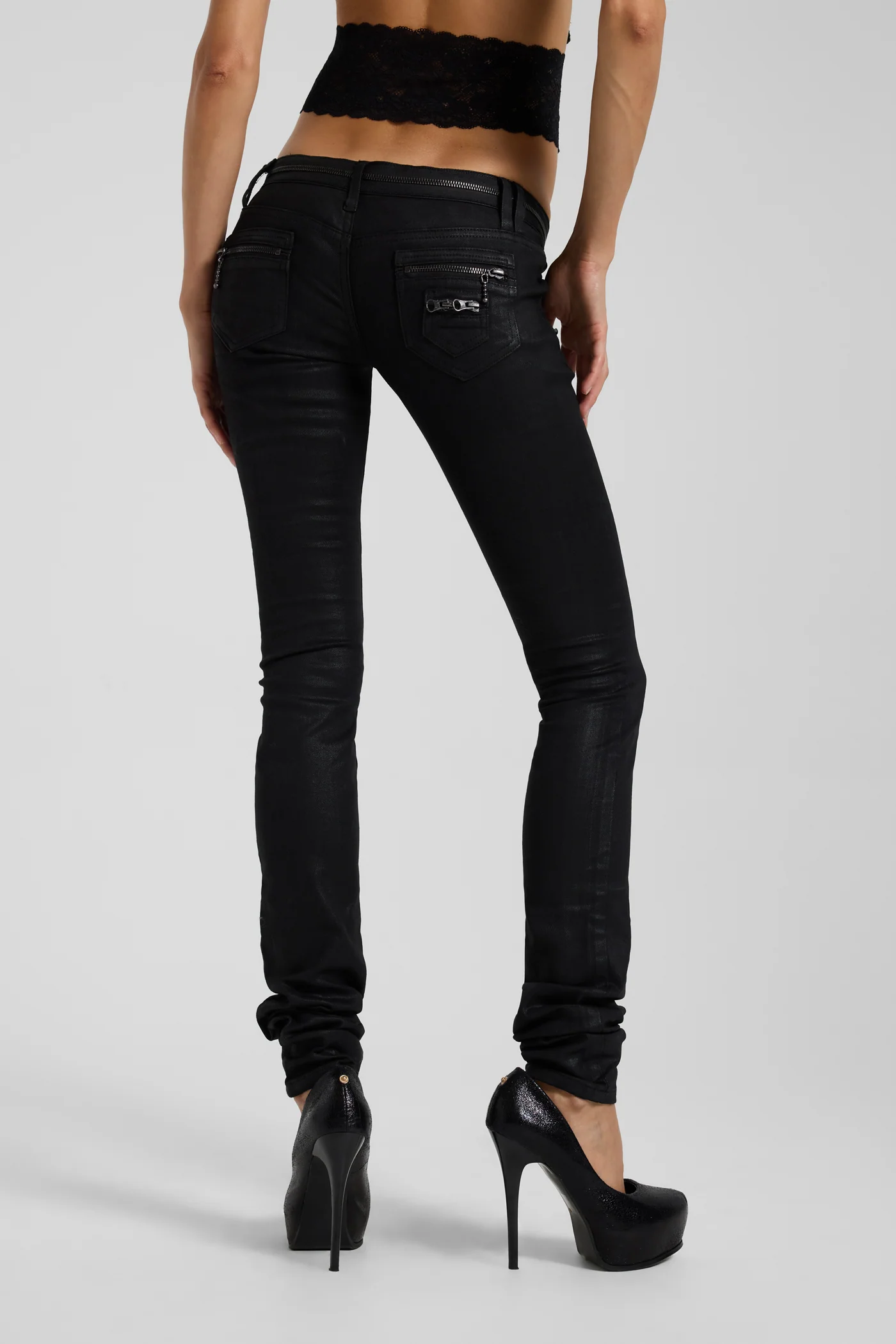 Ardor Coated Low Rise Skinny Jeans 4 Ardor Coated Low Rise Skinny Jeans