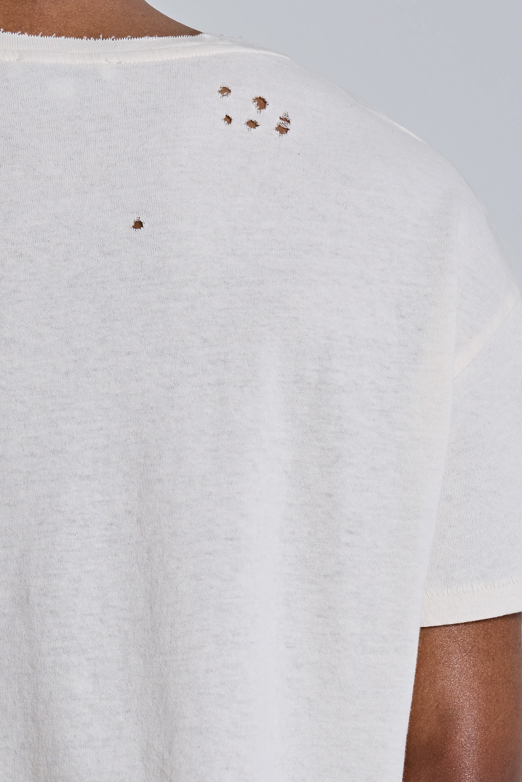 White Moth Cropped T-Shirt 5 White Moth Cropped T-Shirt