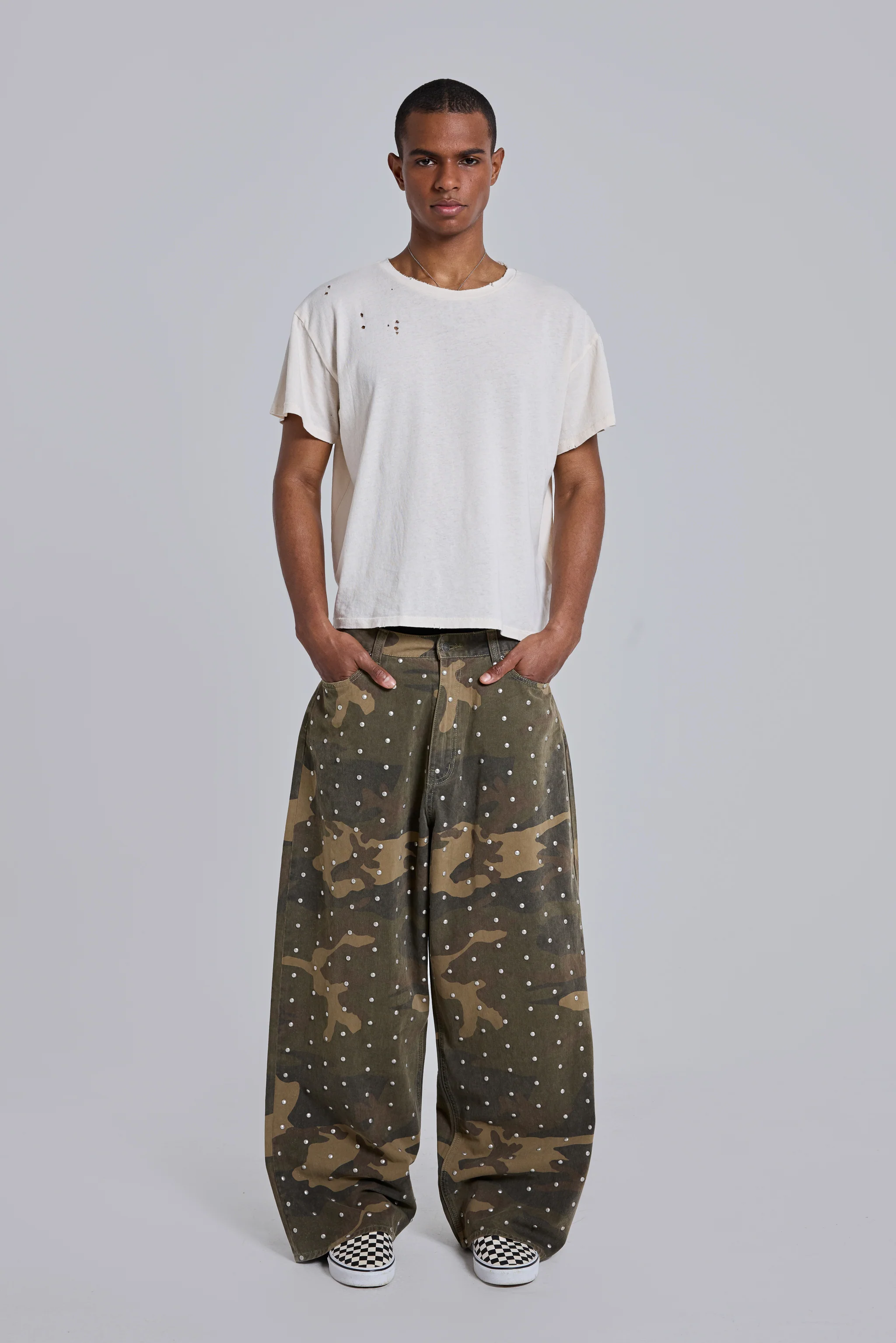 White Moth Cropped T-Shirt 7 White Moth Cropped T-Shirt