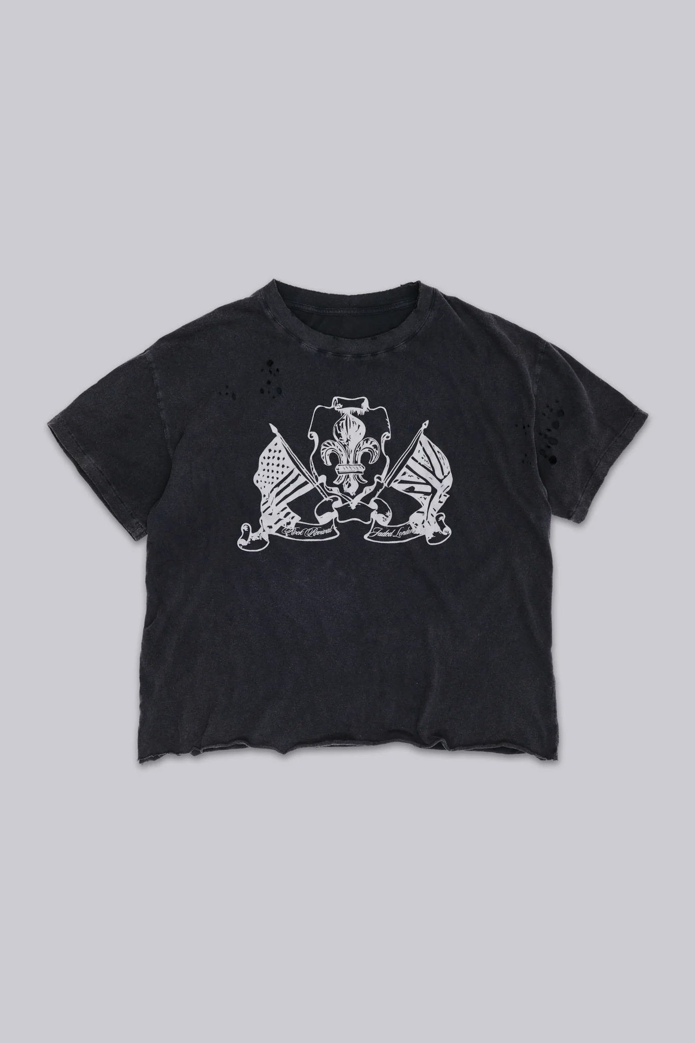Rock Revival Distressed National Cropped T-Shirt