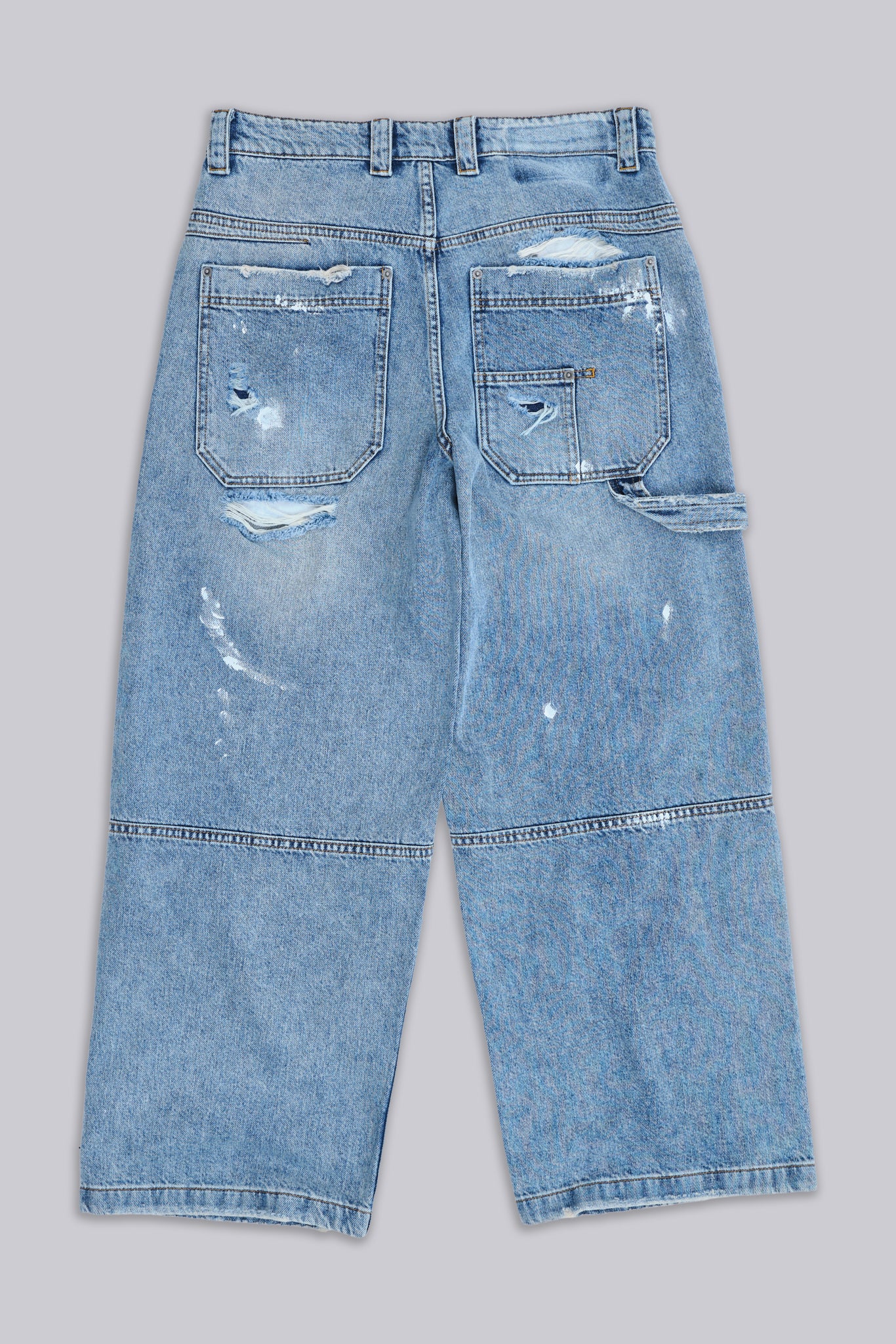 Blue Vintage Distressed Carpenter Jeans 7 Blue Vintage Distressed Carpenter Jeans