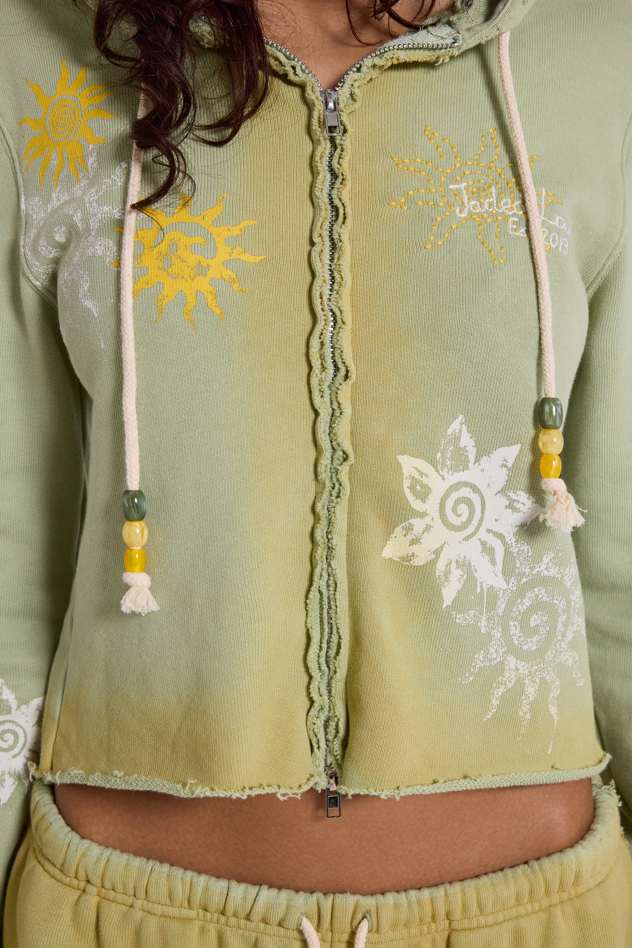 Cleo Sunfade Zip Through Hoodie 2 Cleo Sunfade Zip Through Hoodie