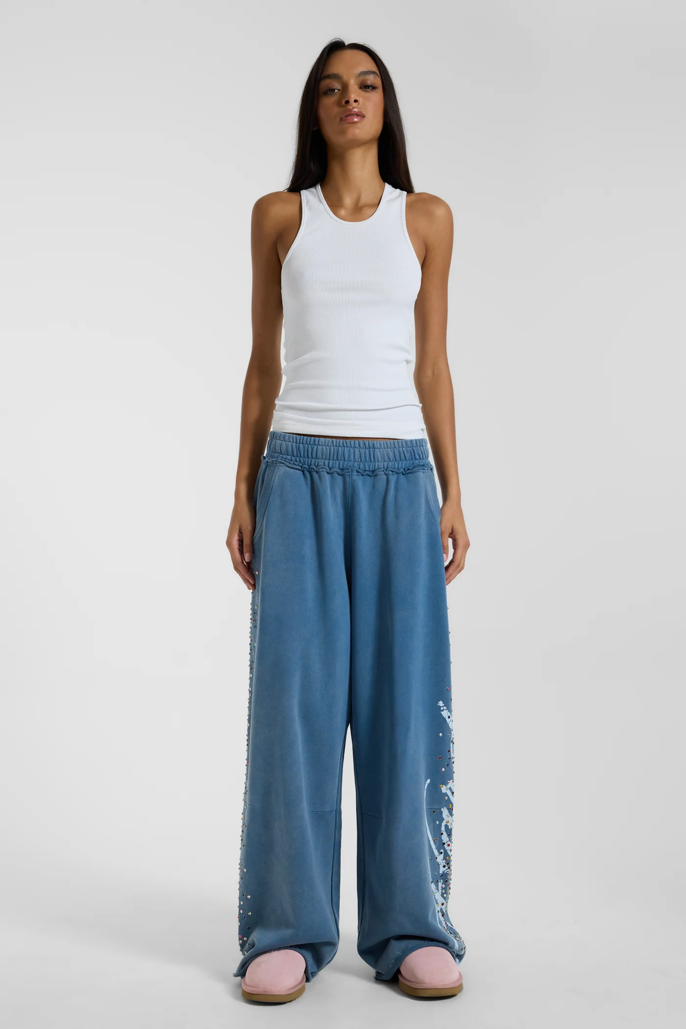 White Rib Longline Vest 4 White Rib Longline Vest