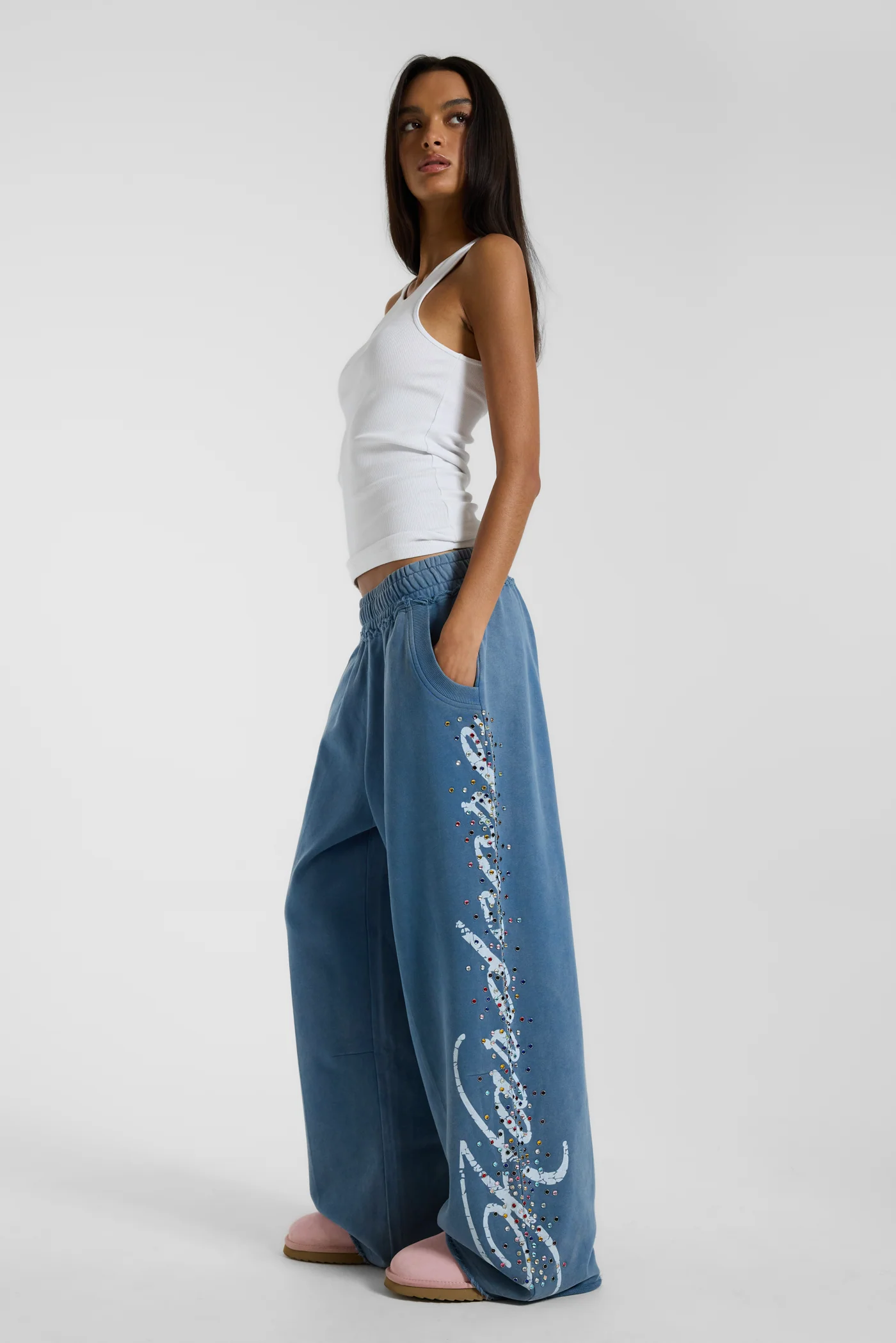 White Rib Longline Vest 5 White Rib Longline Vest