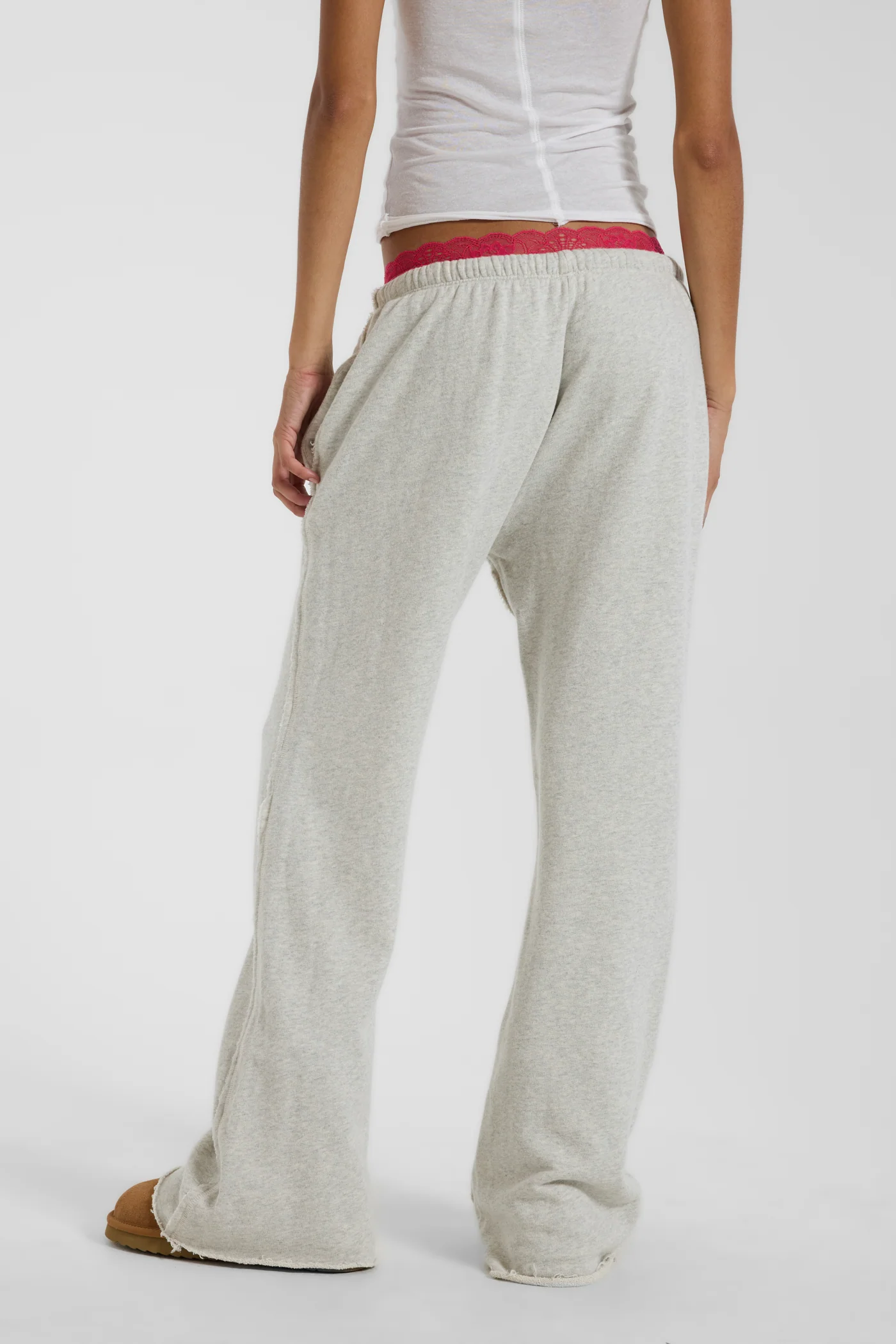 Cleo Slouchy Bootcut Jogger in Grey Marl 10 Cleo Slouchy Bootcut Jogger in Grey Marl