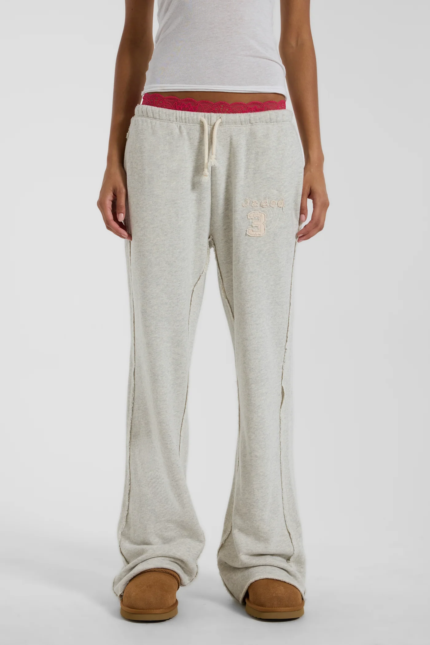 Cleo Slouchy Bootcut Jogger in Grey Marl 9 Cleo Slouchy Bootcut Jogger in Grey Marl