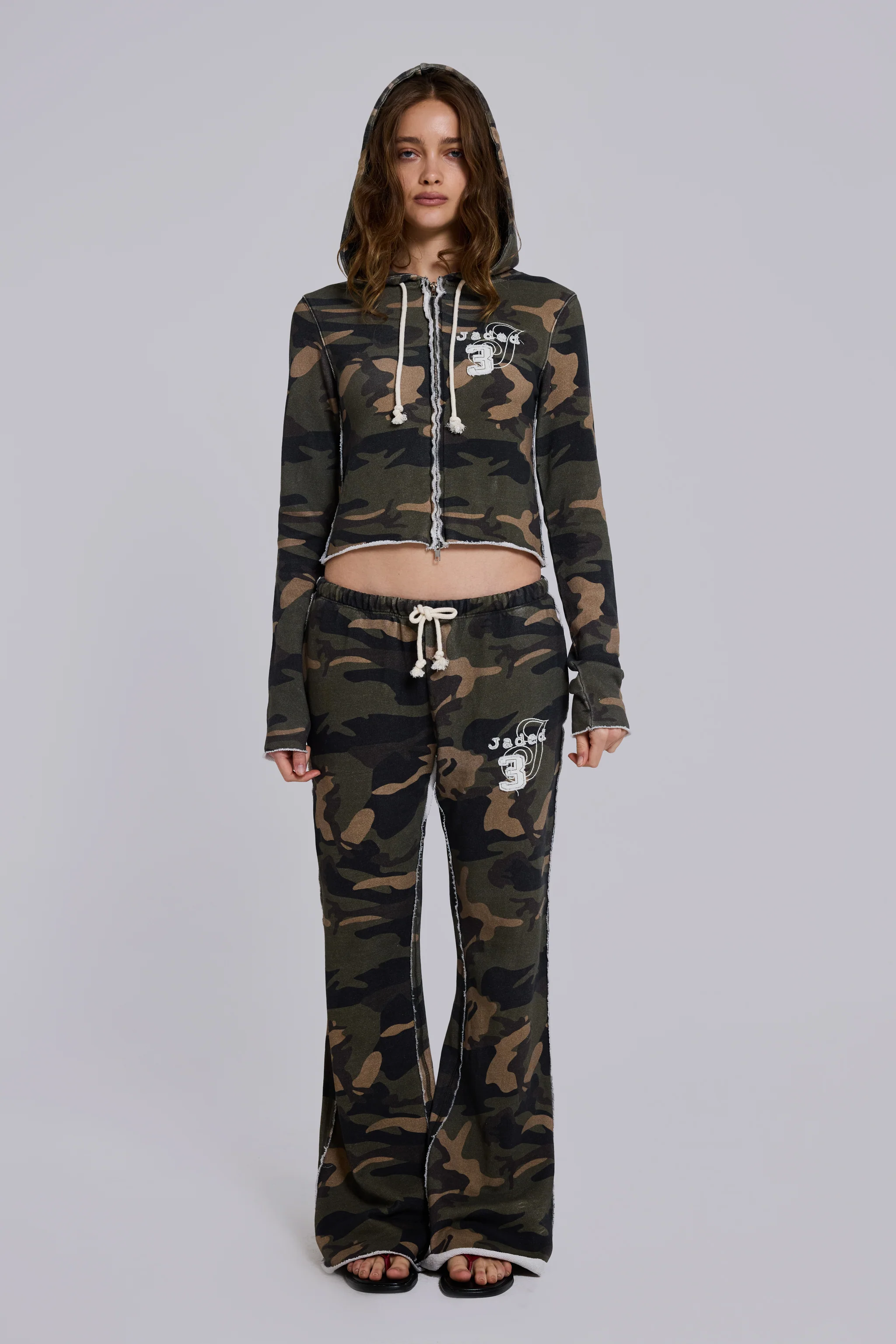 Cleo Slouchy Bootcut Jogger in Camo 3 Cleo Slouchy Bootcut Jogger in Camo
