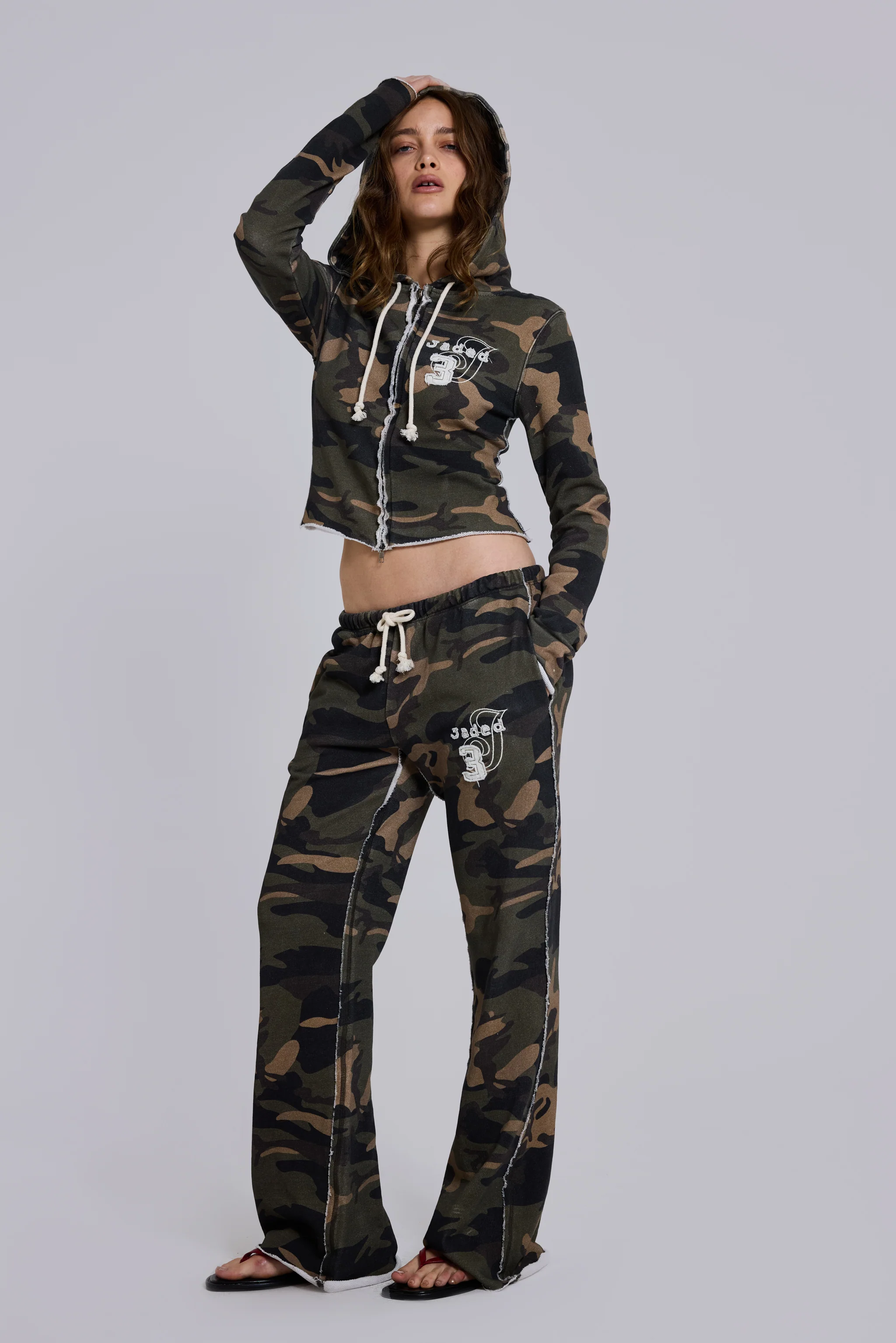 Cleo Slouchy Bootcut Jogger in Camo 9 Cleo Slouchy Bootcut Jogger in Camo