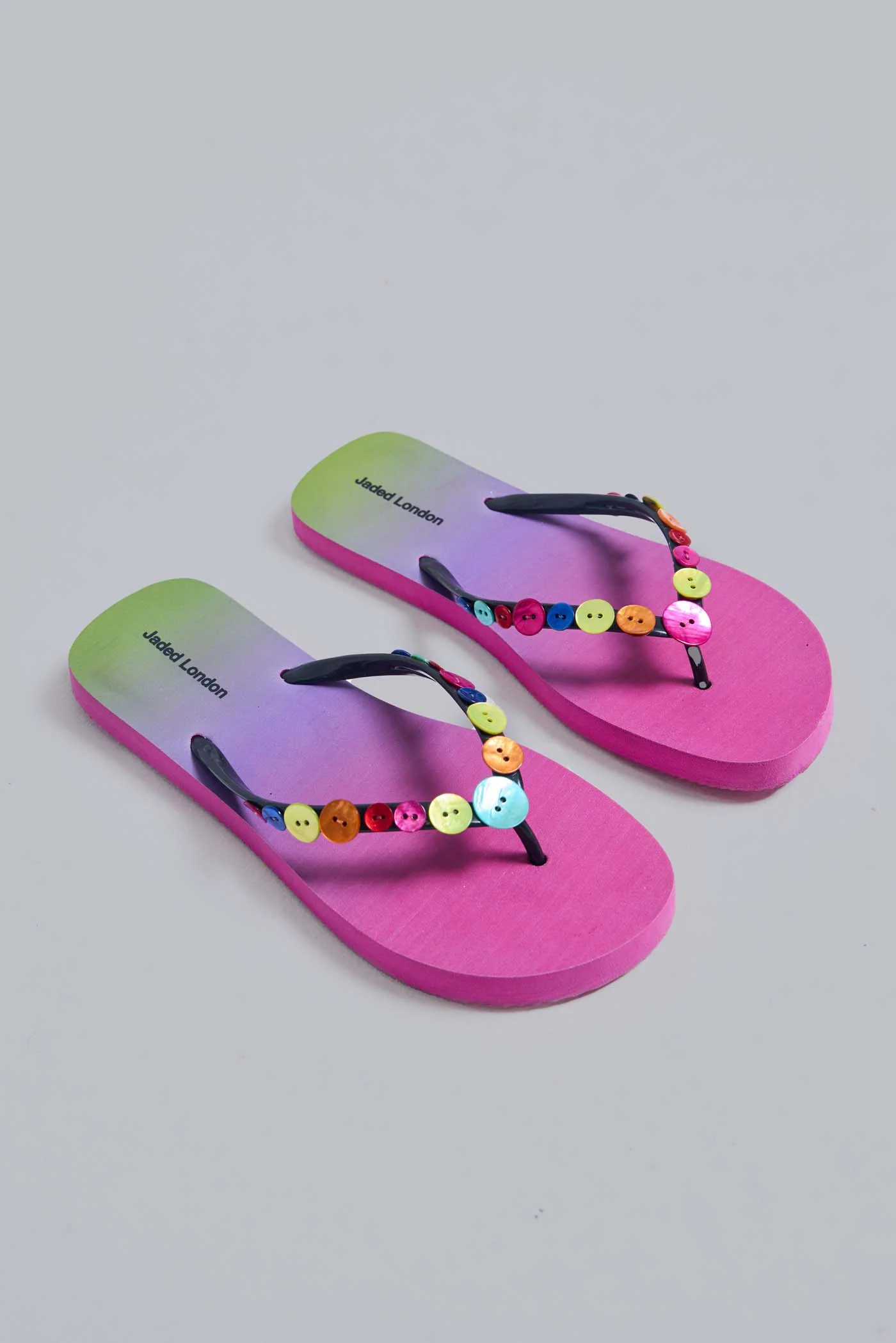 Button Ombre Flip Flops 4 Button Ombre Flip Flops