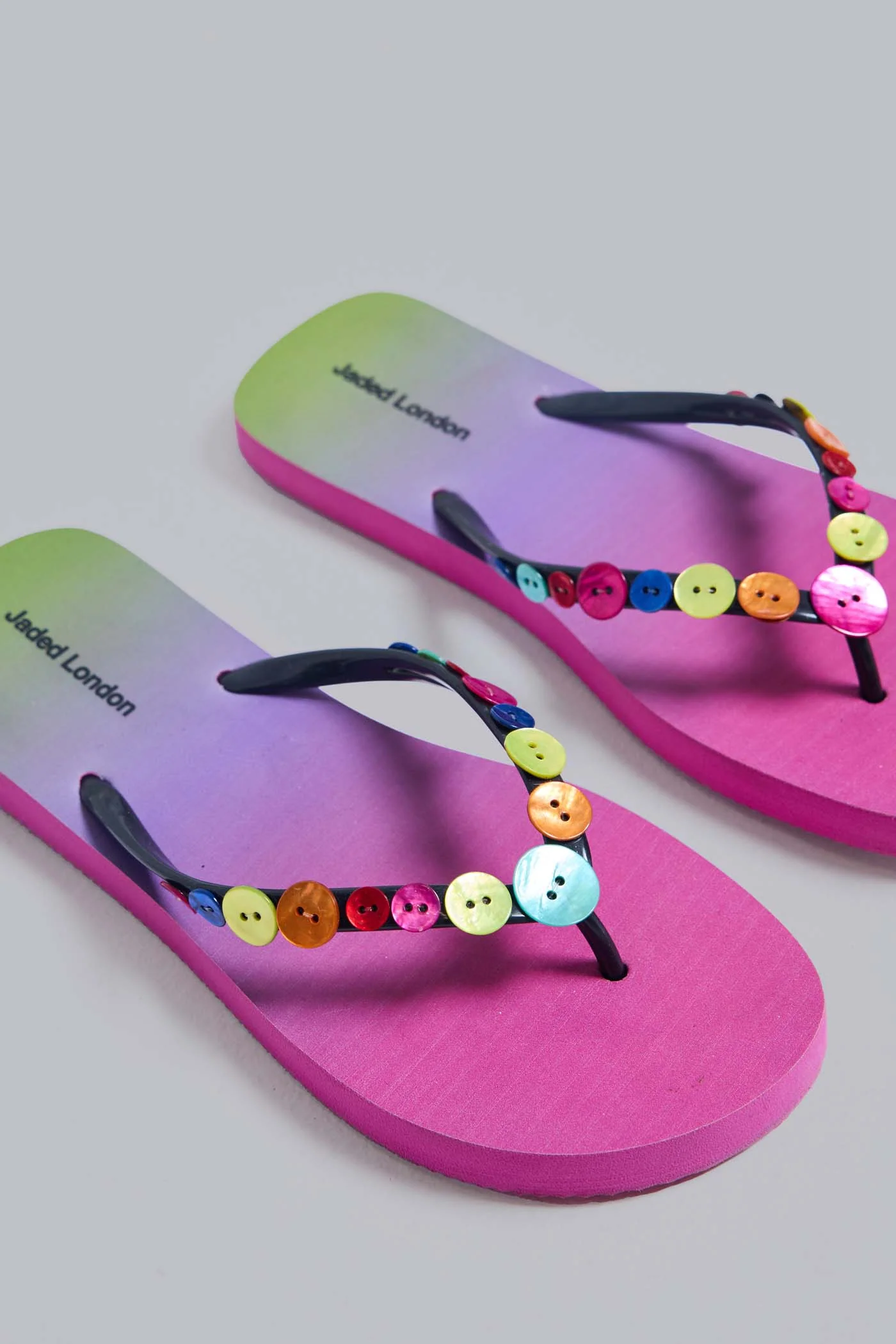 Button Ombre Flip Flops 5 Button Ombre Flip Flops