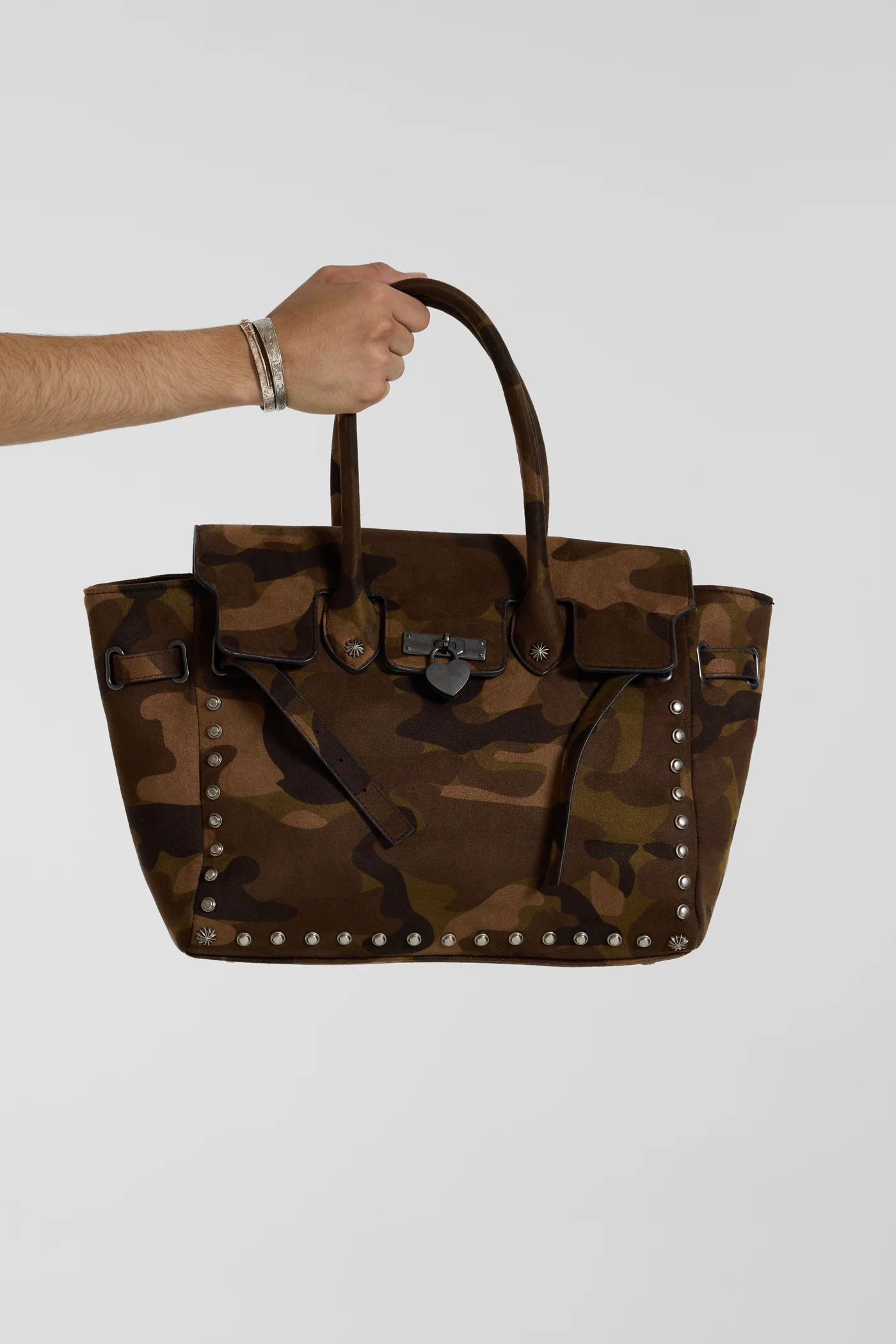 Camo PU Suede Bag