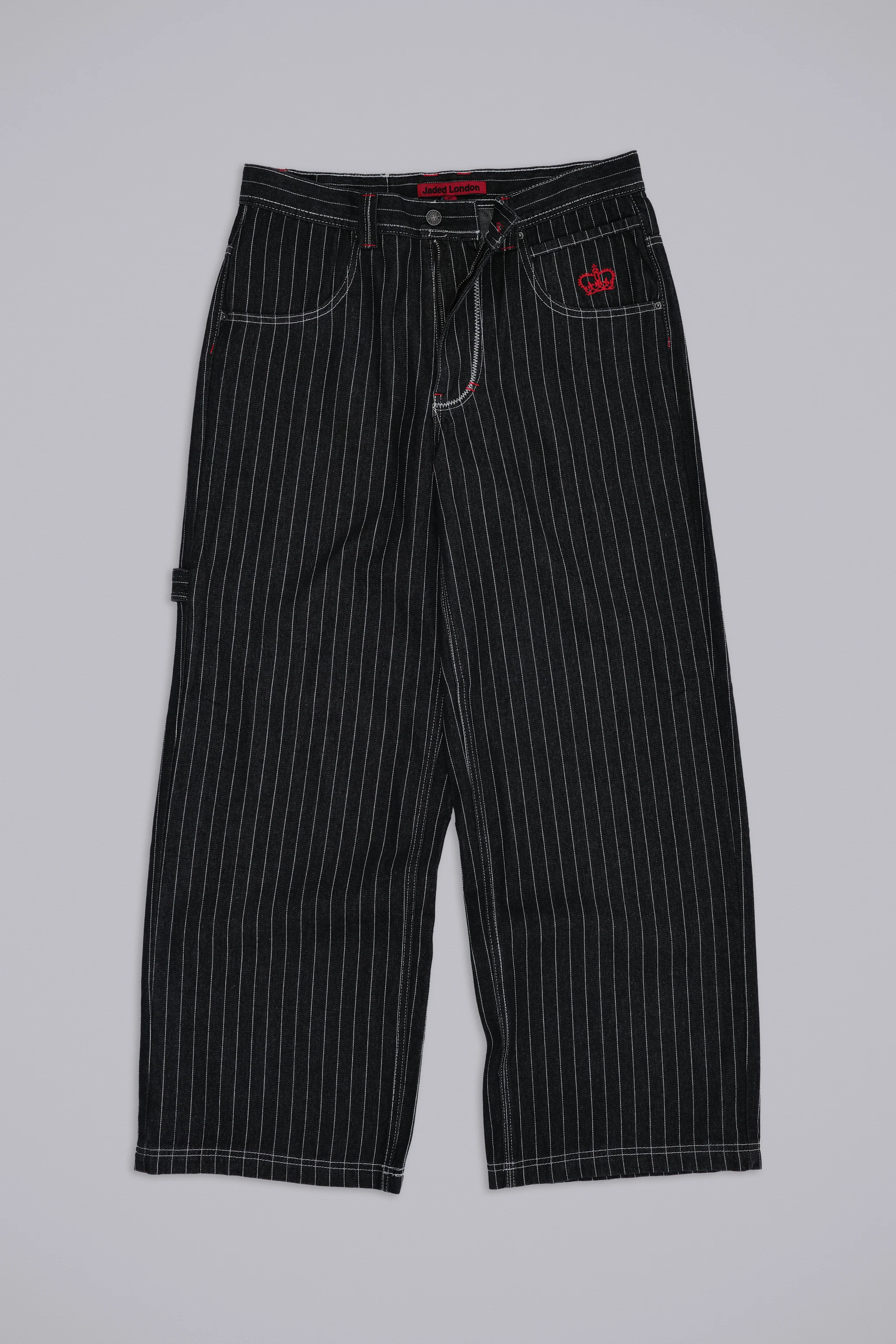 Black Ollie Pinstripe XL Colossus Jeans 2 Black Ollie Pinstripe XL Colossus Jeans