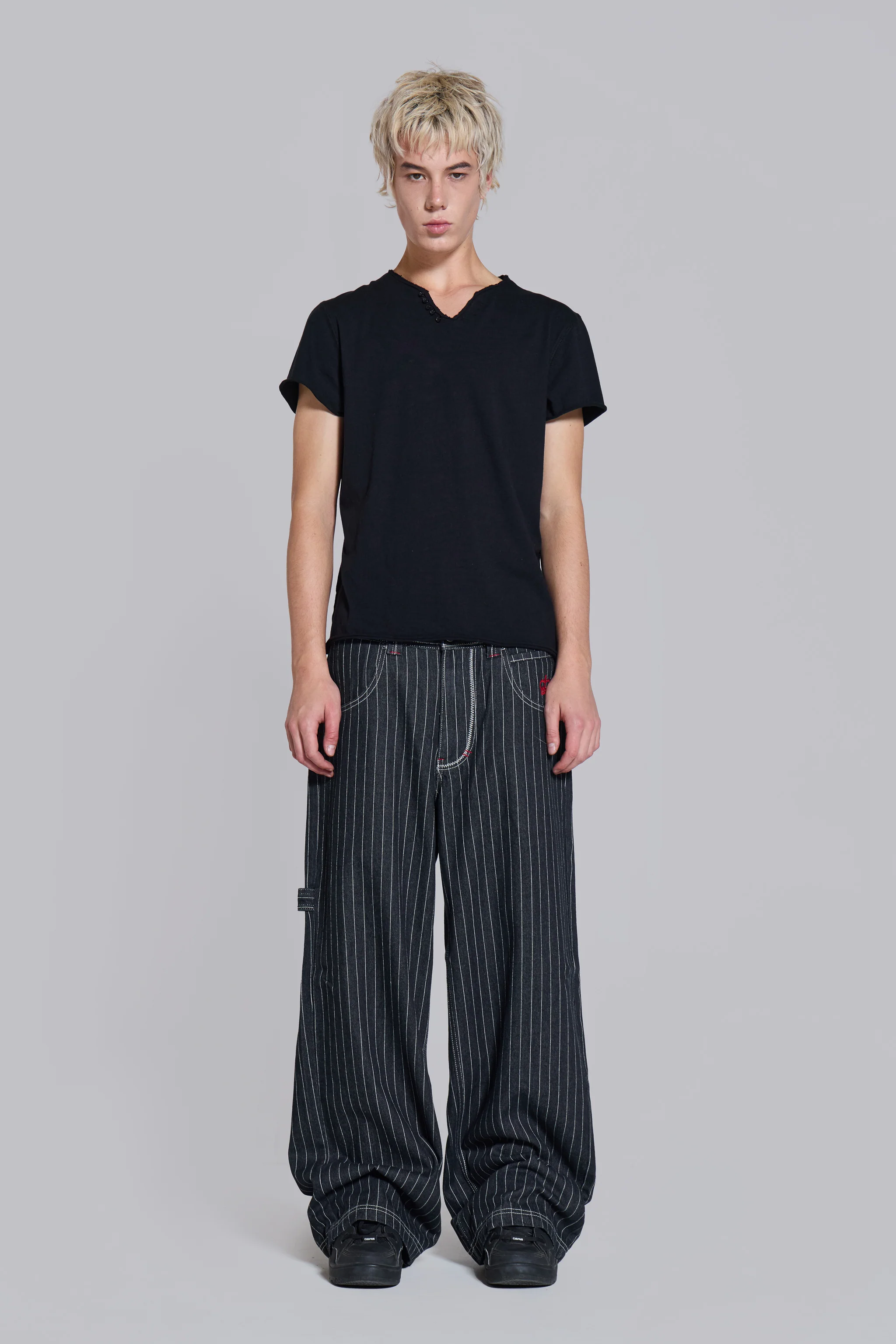 Black Ollie Pinstripe XL Colossus Jeans 3 Black Ollie Pinstripe XL Colossus Jeans