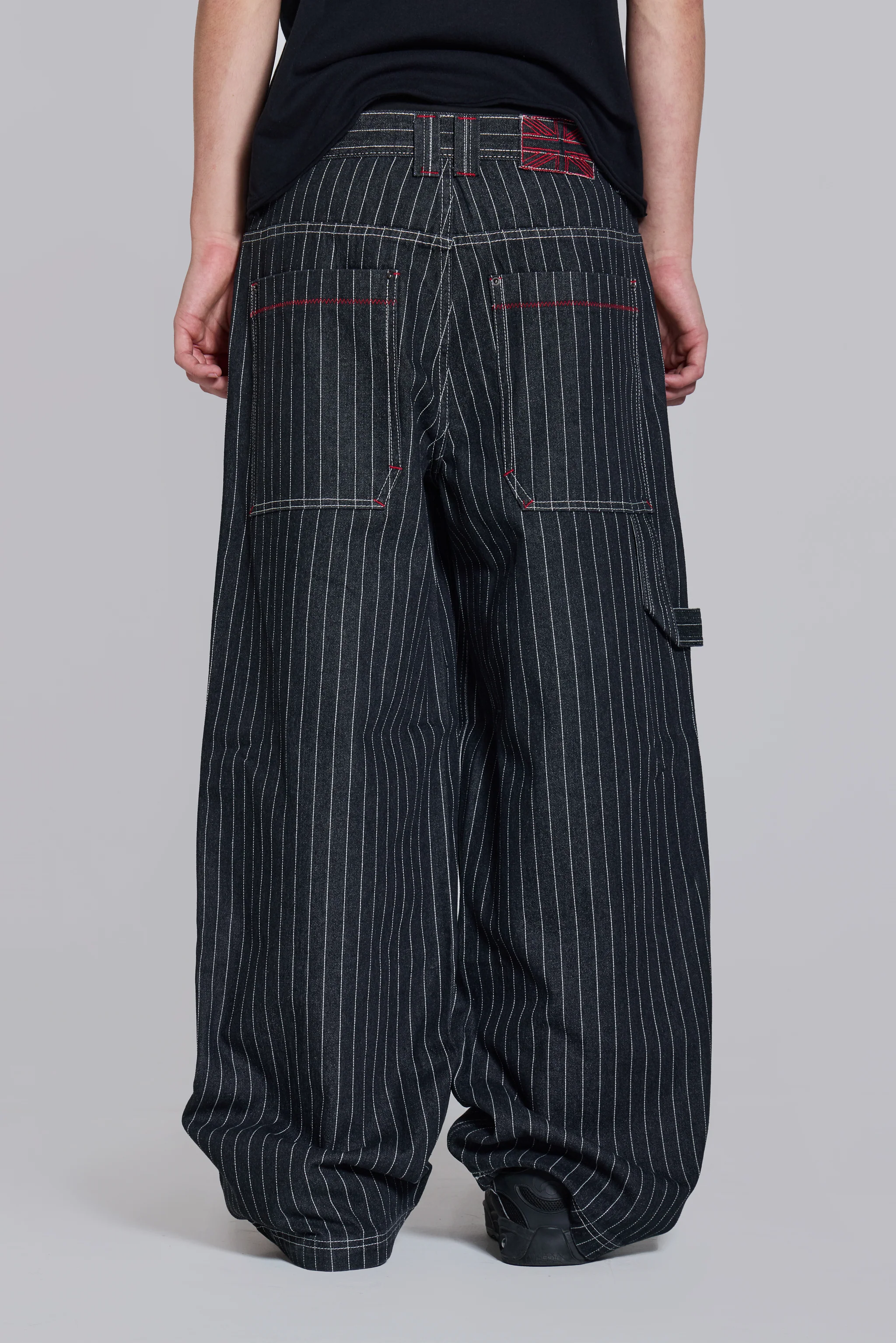 Black Ollie Pinstripe XL Colossus Jeans 4 Black Ollie Pinstripe XL Colossus Jeans