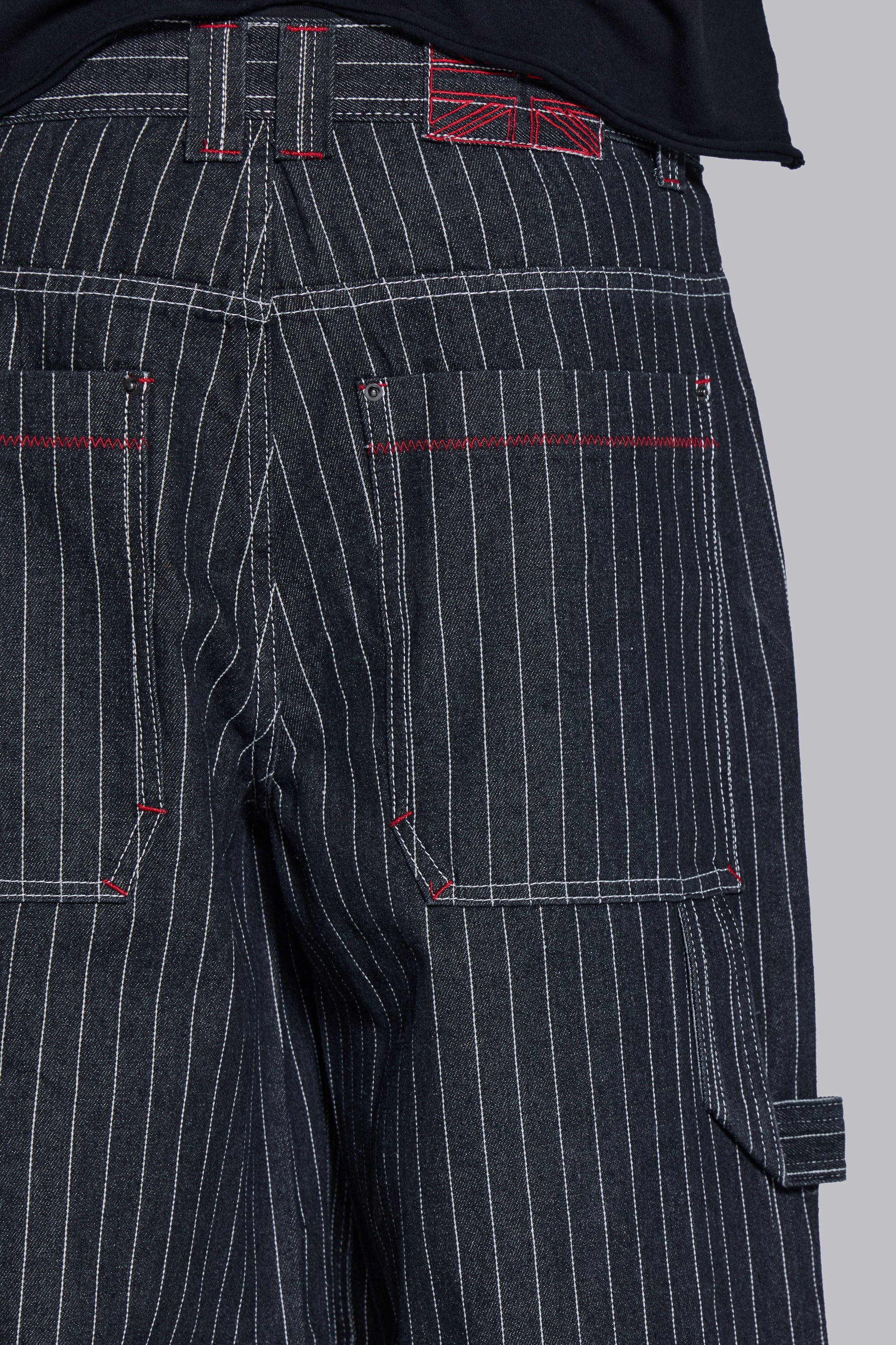 Black Ollie Pinstripe XL Colossus Jeans 5 Black Ollie Pinstripe XL Colossus Jeans