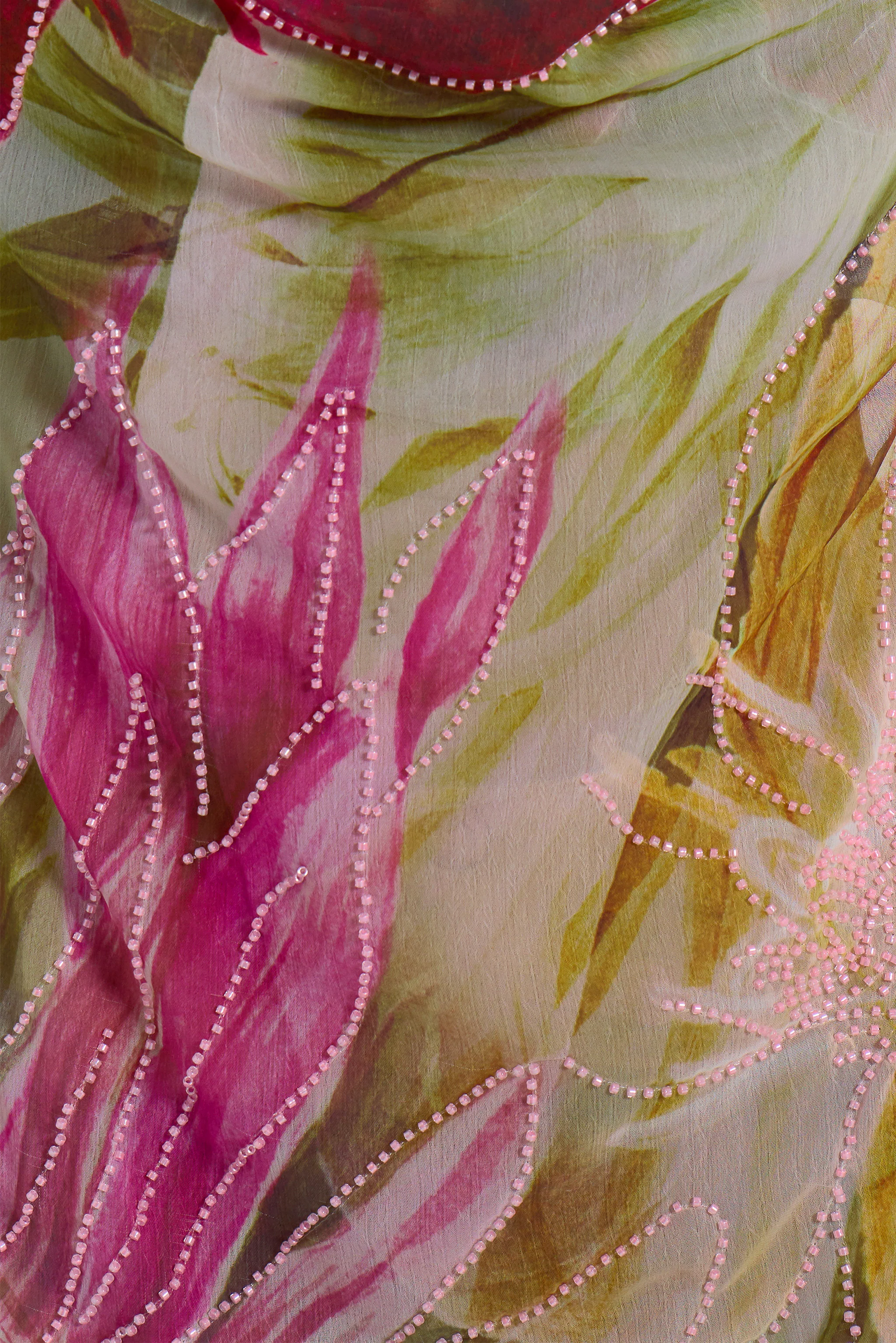 Dahlia Hand-Beaded Backless Chiffon Maxi Dress in Rosa 3 Dahlia Hand-Beaded Backless Chiffon Maxi Dress in Rosa