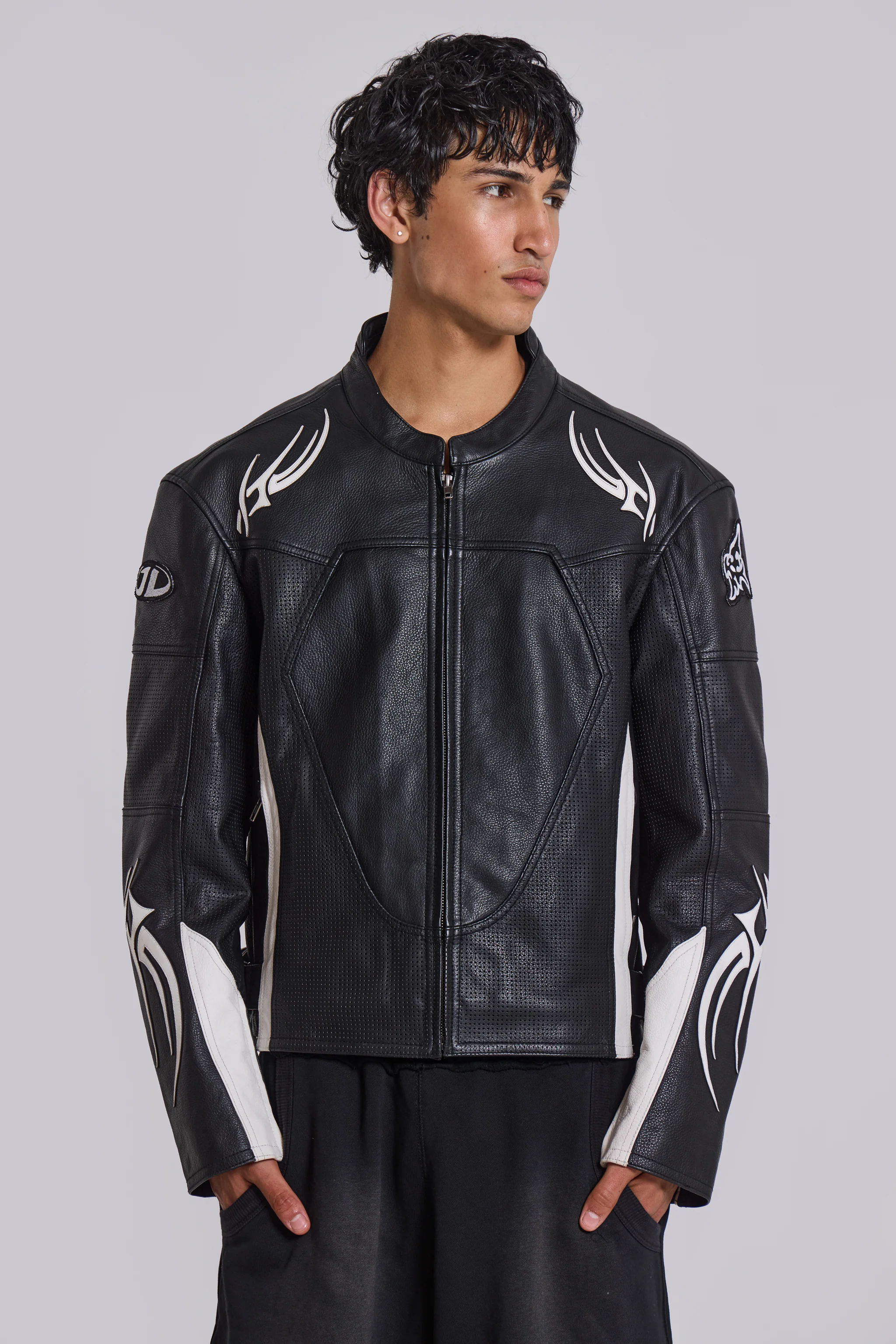 Crash Leather Biker Jacket 5 Crash Leather Biker Jacket